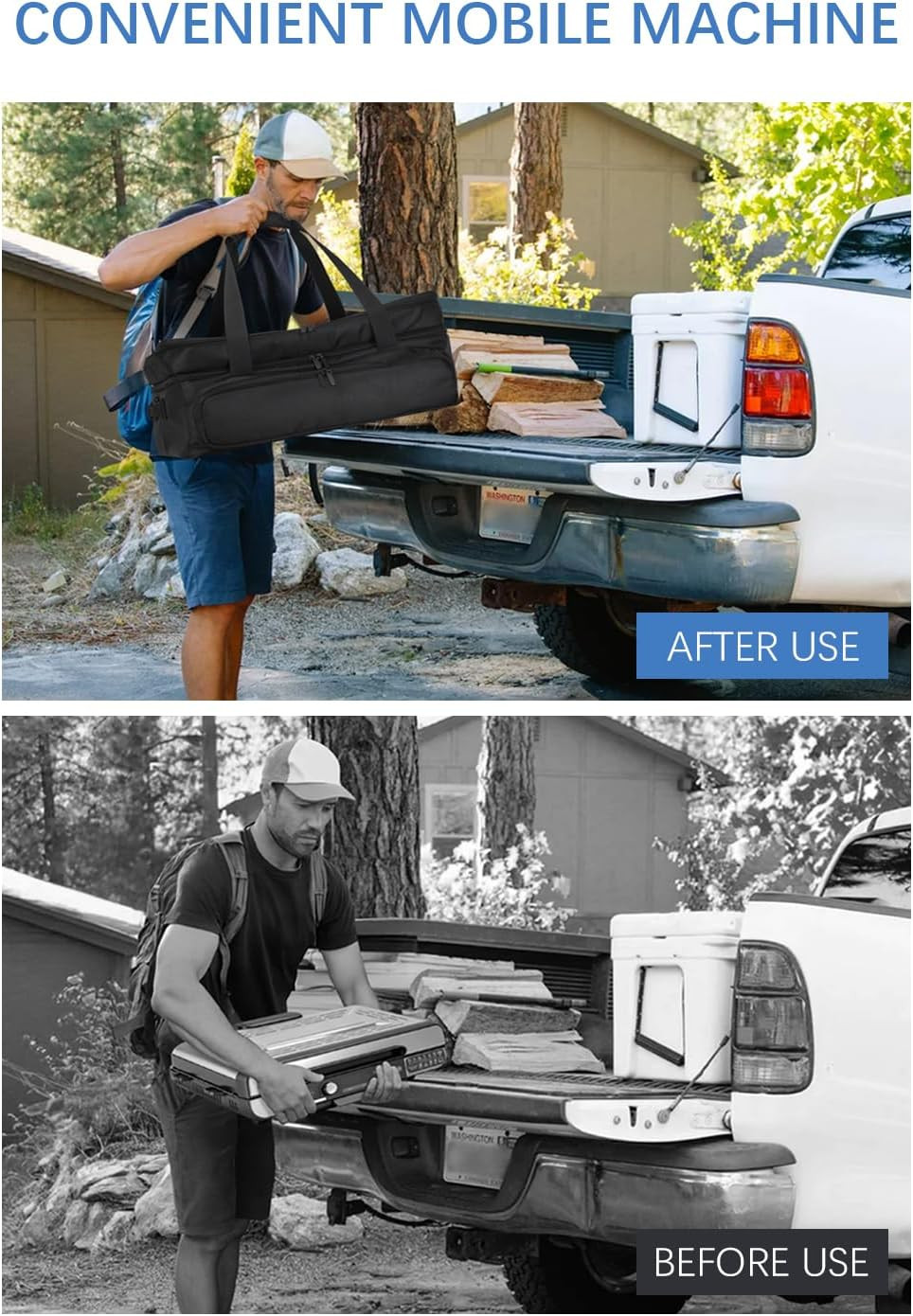 Carrying Bag for Ninja Sizzle Pro XL Indoor Griddle & Grill GX101 — 1280D Water-