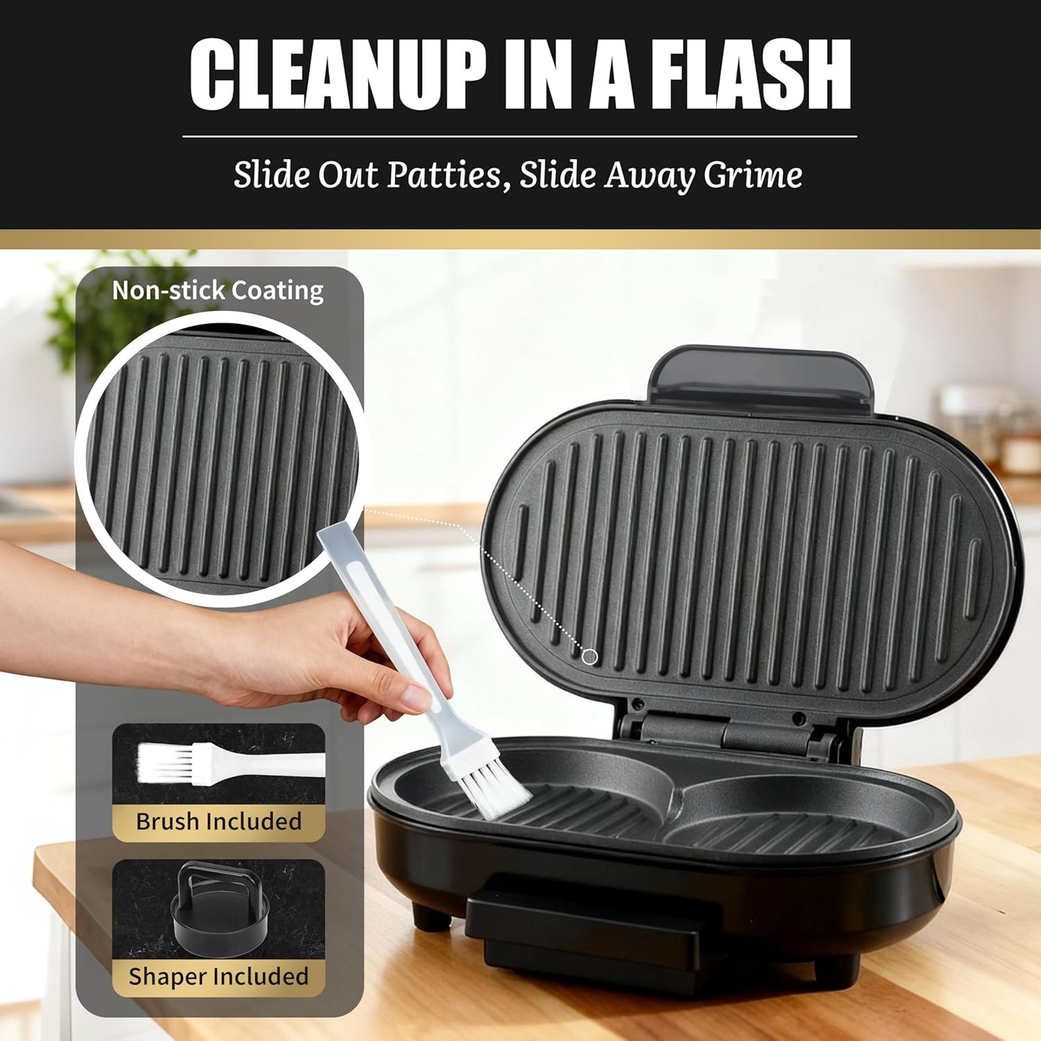 Double Mini Grill Maker: Compact & Versatile Electric Grill for Quick Meals