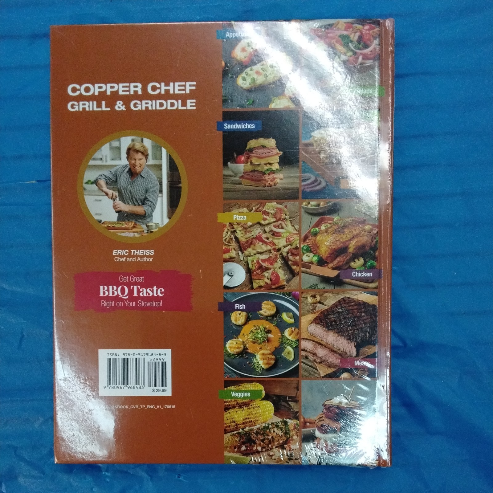 Copper Chef Grill & Griddle Cook Book. New SEALED. B