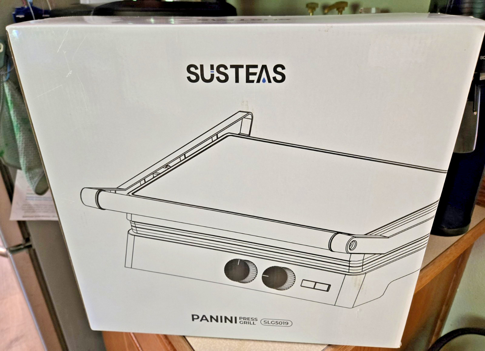 SUSTEAS Panini Press Grill SLG019 Electric Indoor Sandwich Maker 1400W NIB