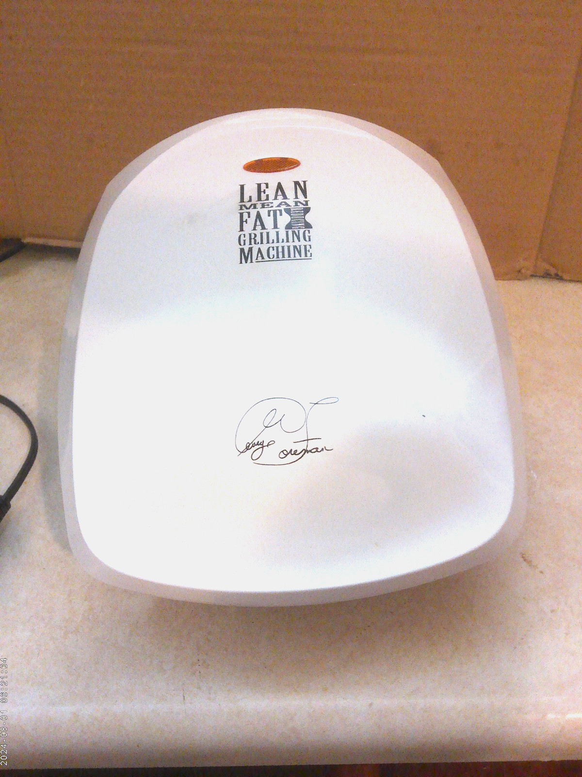 GEORGE FOREMAN GR-26 CB LEAN MEAN FAT GRILLING MACHINE 1000W, LIGHTLY USED