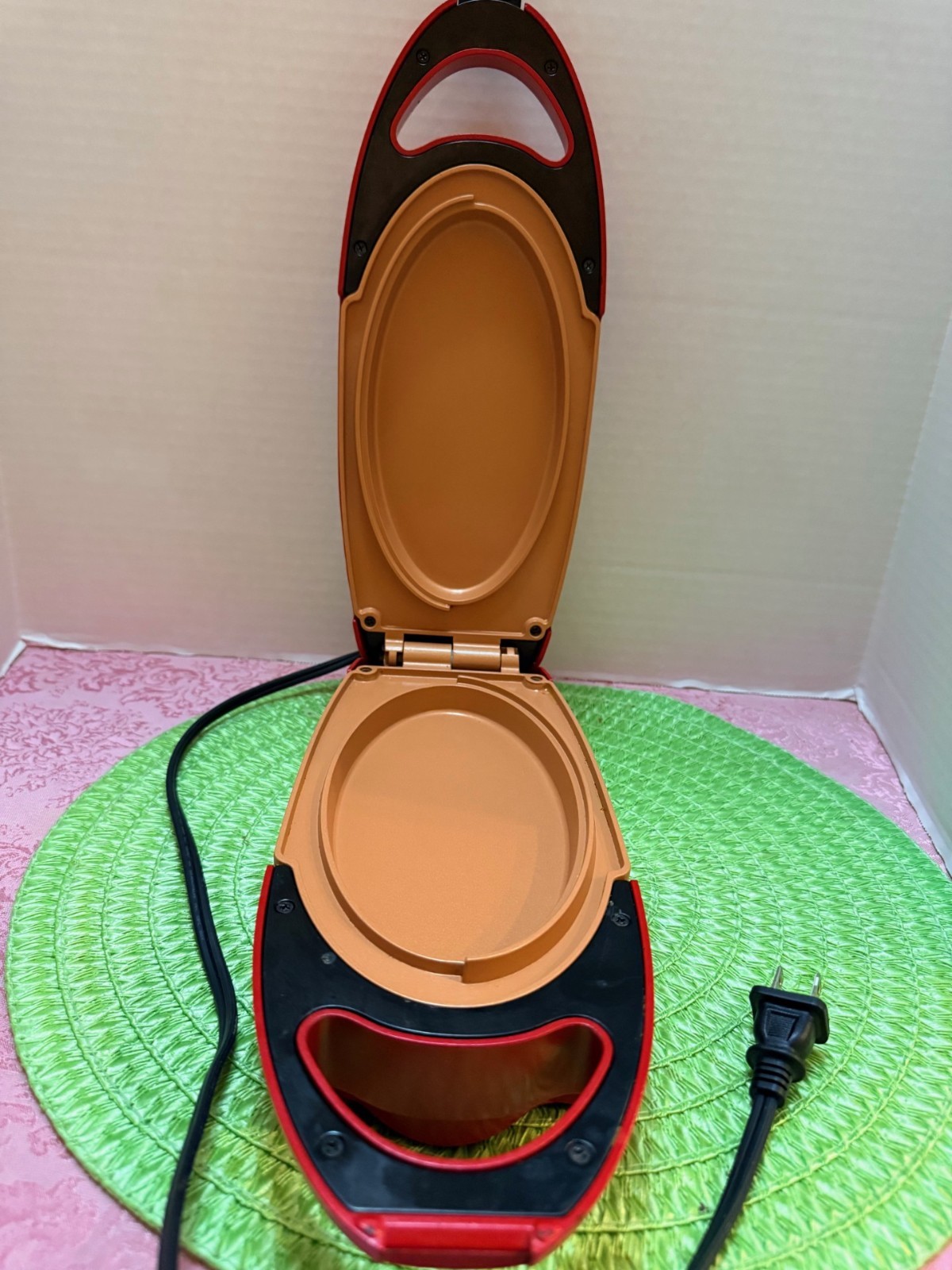Copper Red 5 Minute Chef Electric Meal Maker Frying Pan NonStick 22852A1 – CLEAN