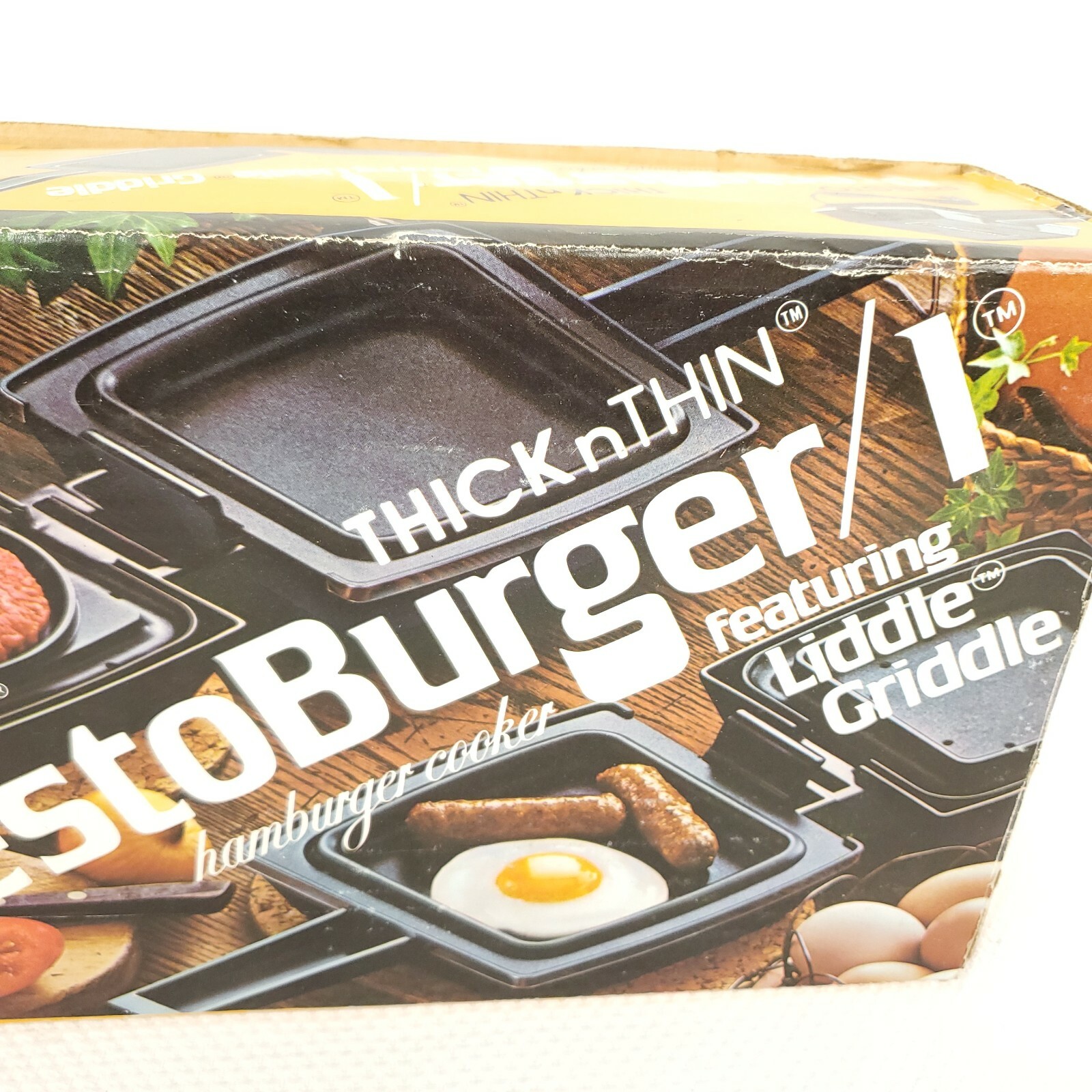 Vintage Presto Liddle Griddle 1 Burger Hamburger Eggs Cooker Model 01/PB1