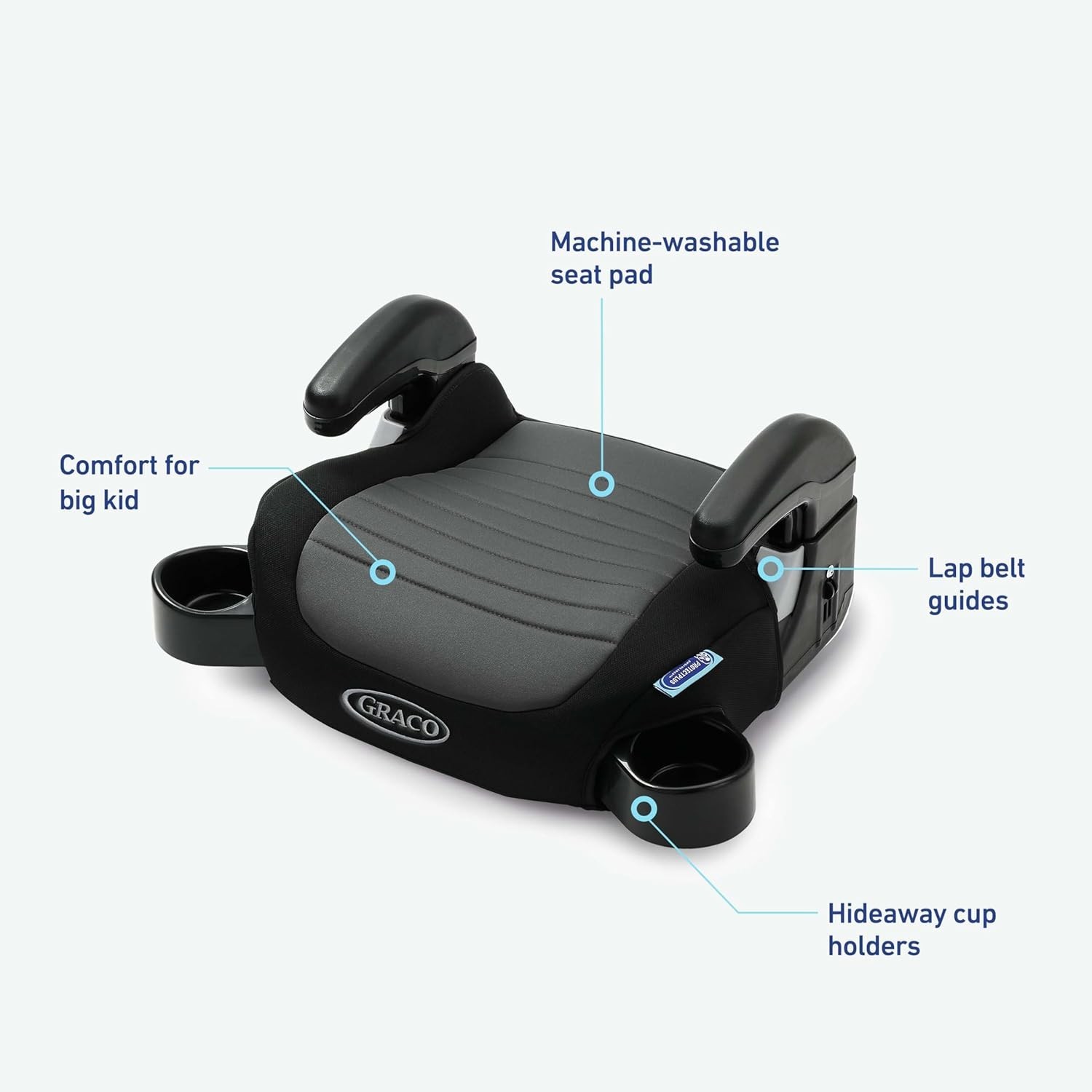 ProtectPlus Booster Seat – Safe, Adjustable & Stylish for Kids 4-10 (40-100 lbs)
