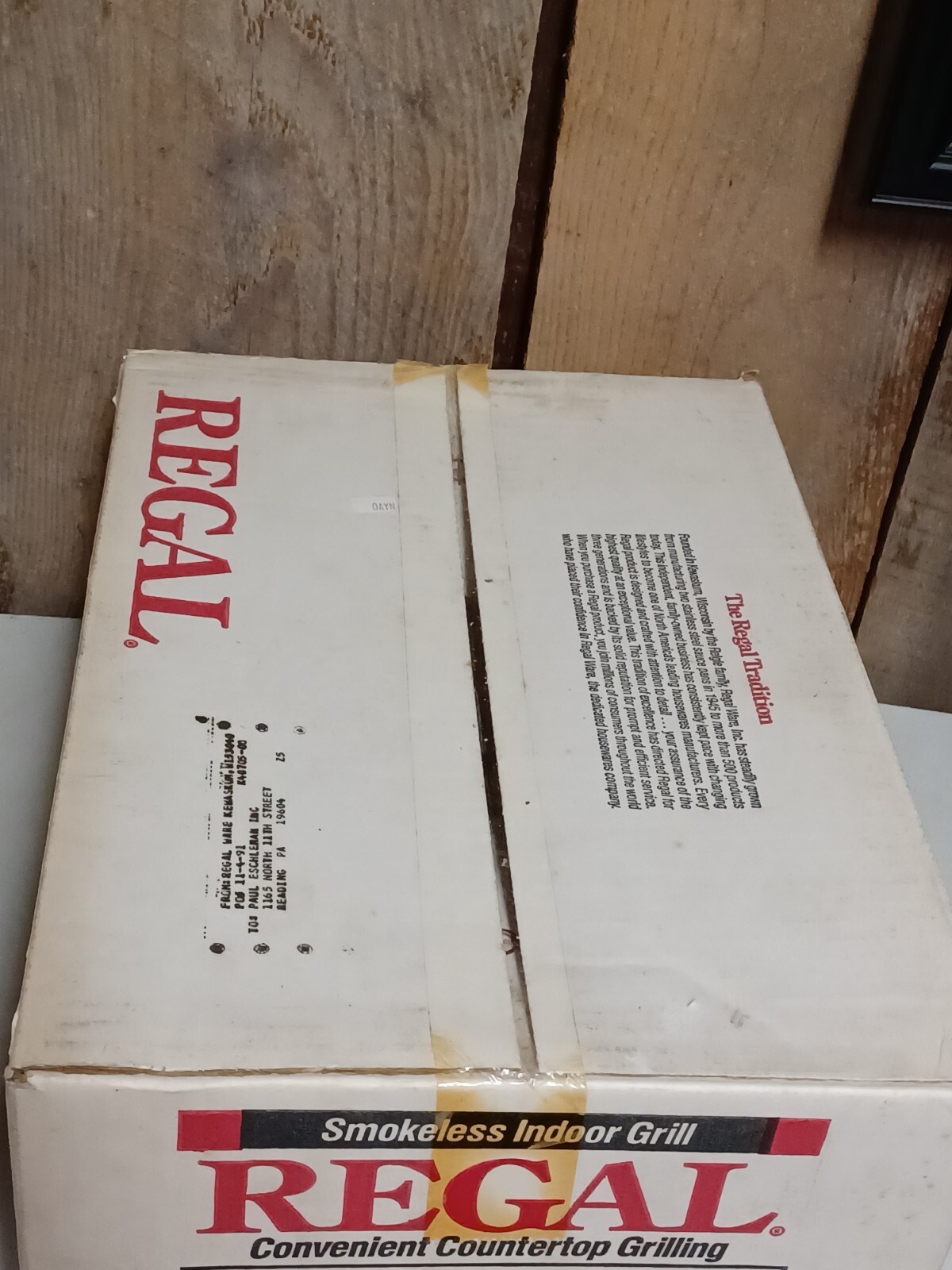 Vintage Regal Griller 2 Smokeless Electric Indoor Grill Model K6708 New in Box