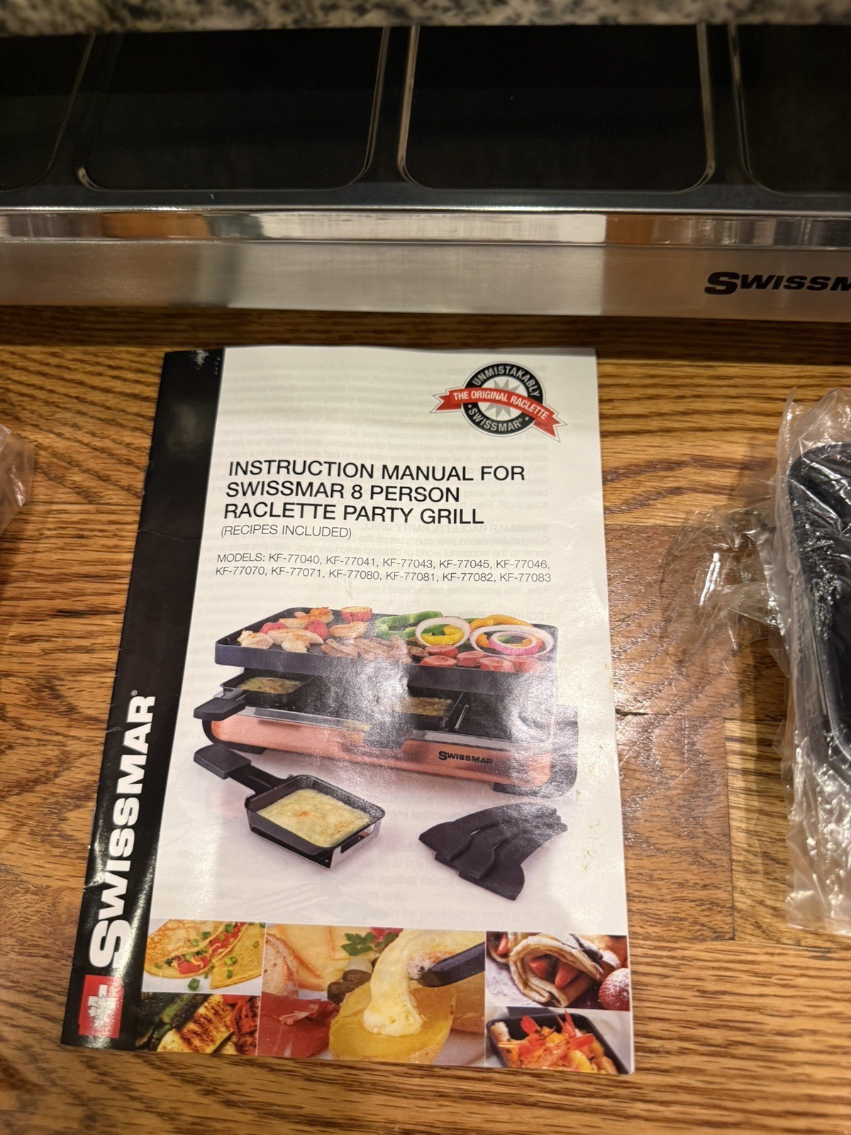 Swissmar Stelvio 8 Person Granite Stone+ Raclette Grill Stainless Steel KF77081