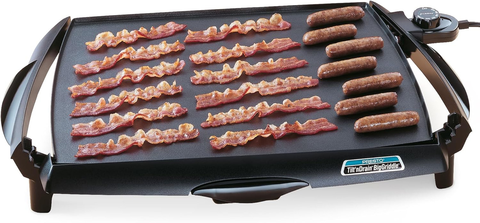 07046 Tilt ‘N Drain Big Griddle Cool-Touch Electric Griddle