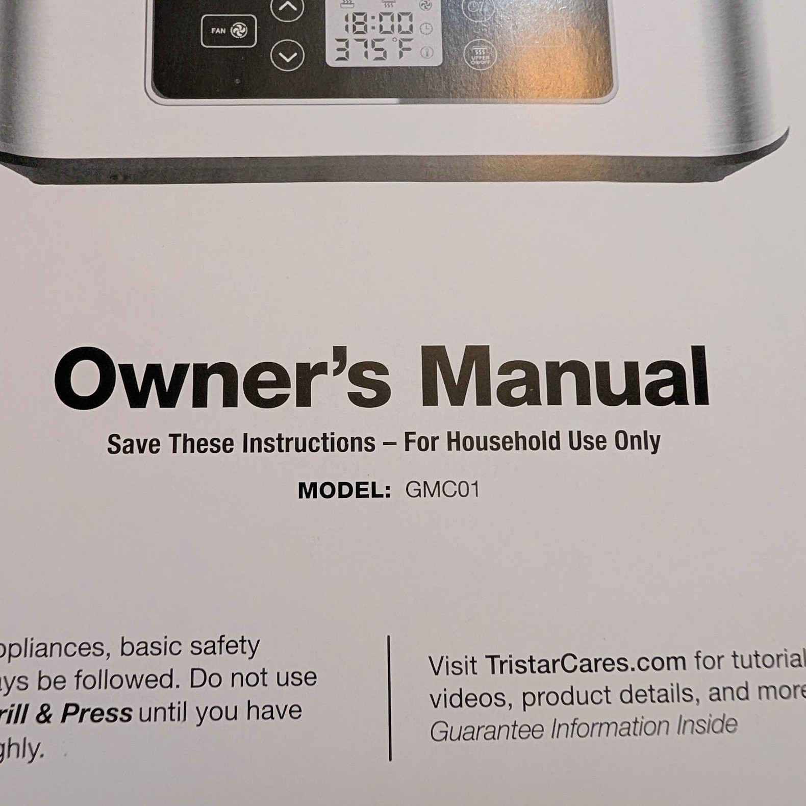 SHAQ 3-in-1 Smokeless Grill & Press Model GMC01 Silver 1 Excellent Condition