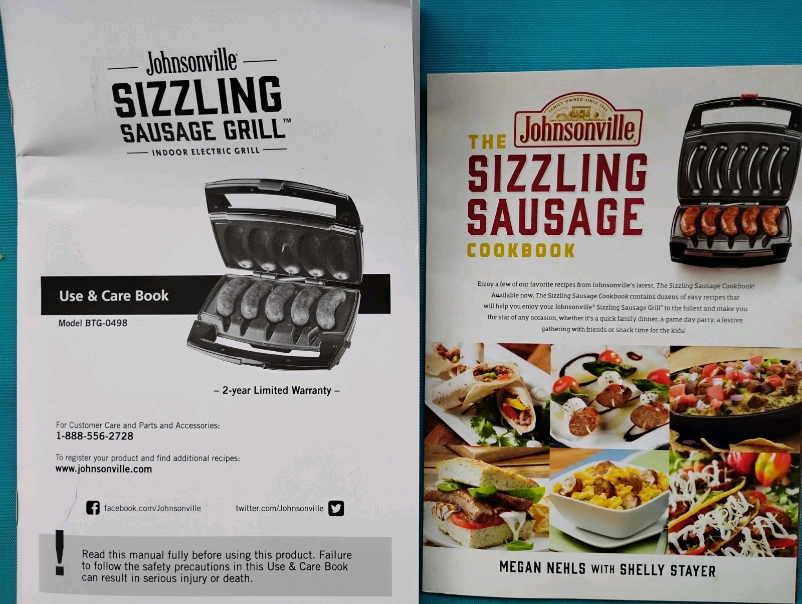 Johnsonville Sizzling Sausage Indoor Electric Grill Countertop Original Box