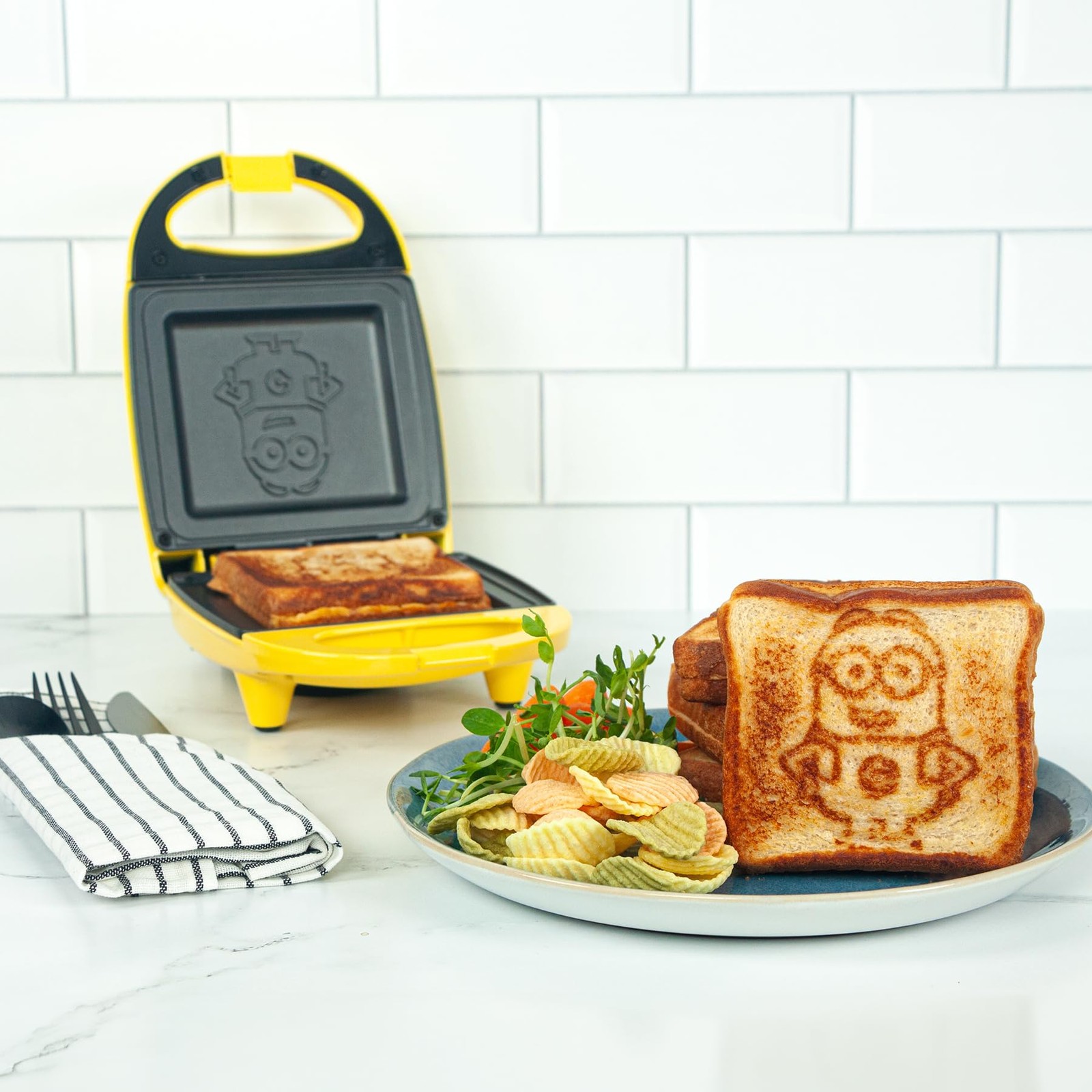 Ds Minions Sandwich Maker Small Kitchen Appliance