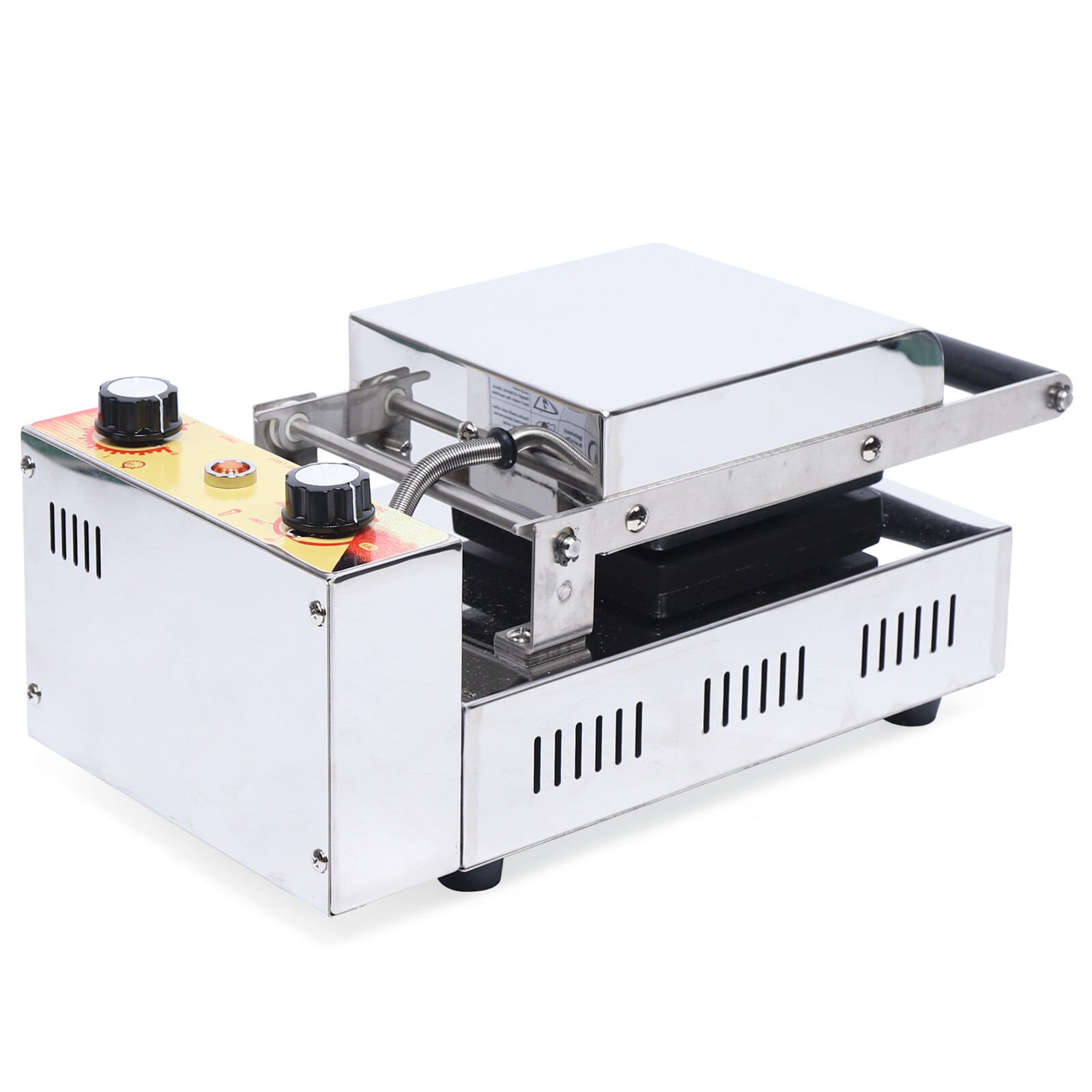Ice Cream Waffle Machine Commercial Burger Grill Gelato Panini Press Maker
