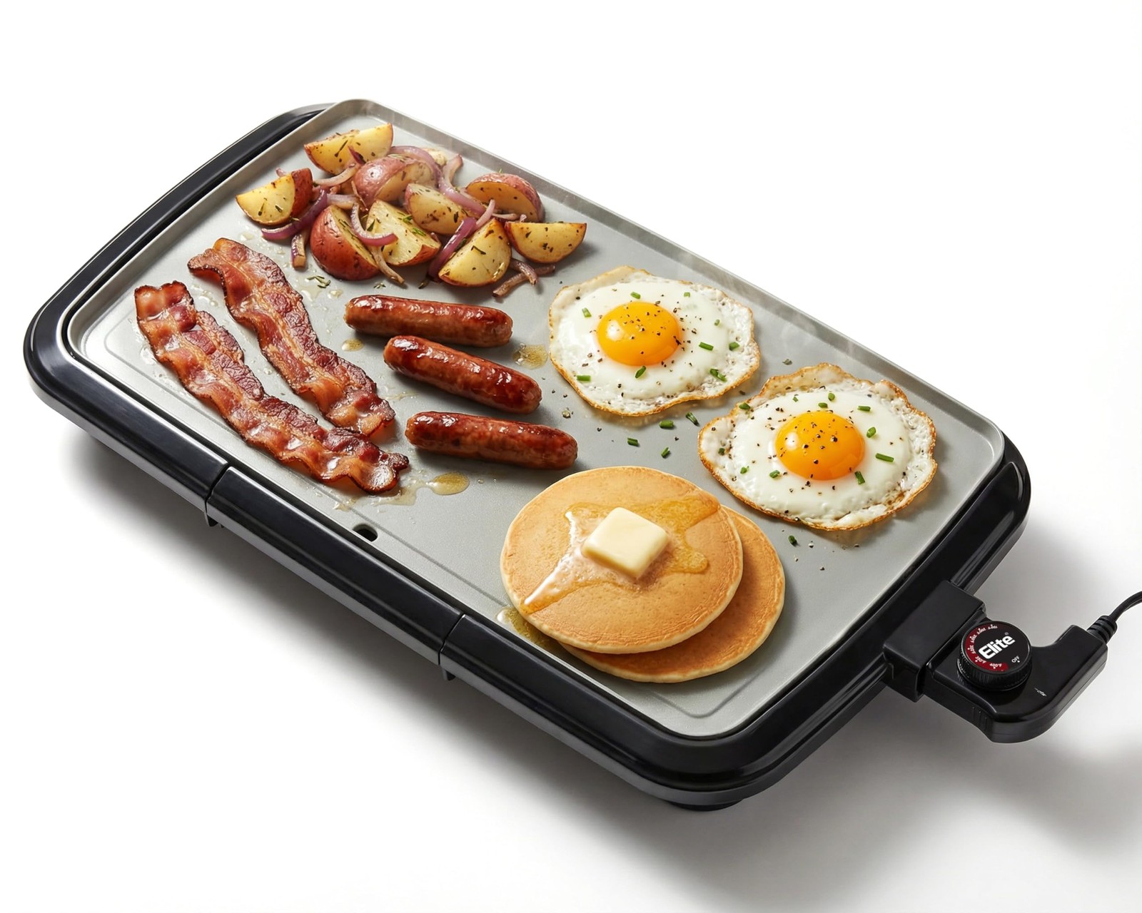 10″ x 20″, Electric Griddle, Large PFAS-Free Ceralast™ Ceramic Non-Stick Surf…