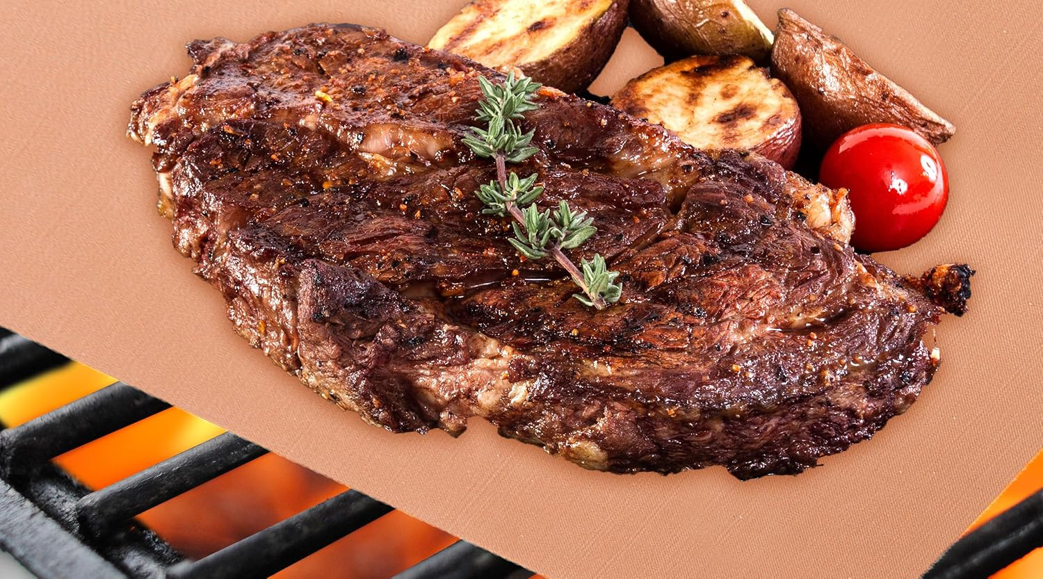 Kitchen Home Golden Grill Mat – Make America Grill Again – Set of 2 Nonstick, He