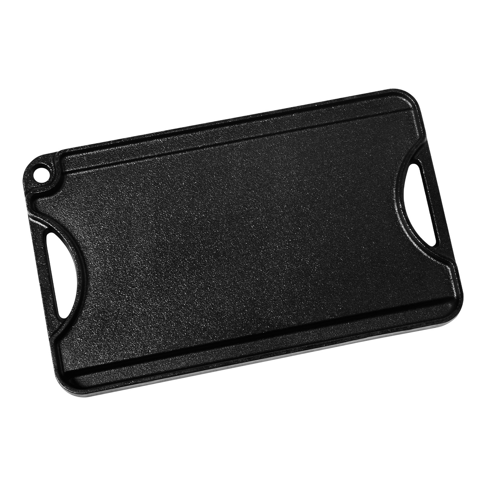 14×8.5 inch Reversible Grill Griddle Pre-Seasoned BBQ Pan Cast Iron Black
