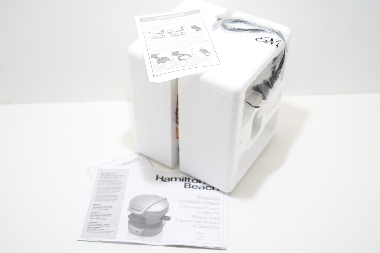 Hamilton Beach Breakfast Sandwich Maker – Black – 25477G