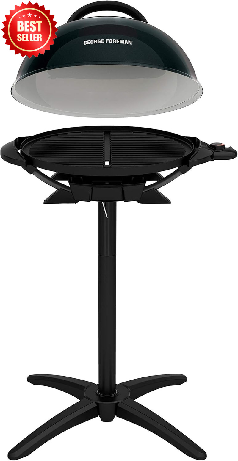 Indoor Outdoor Electric Grill Patio 15-Serving Removable Stand US