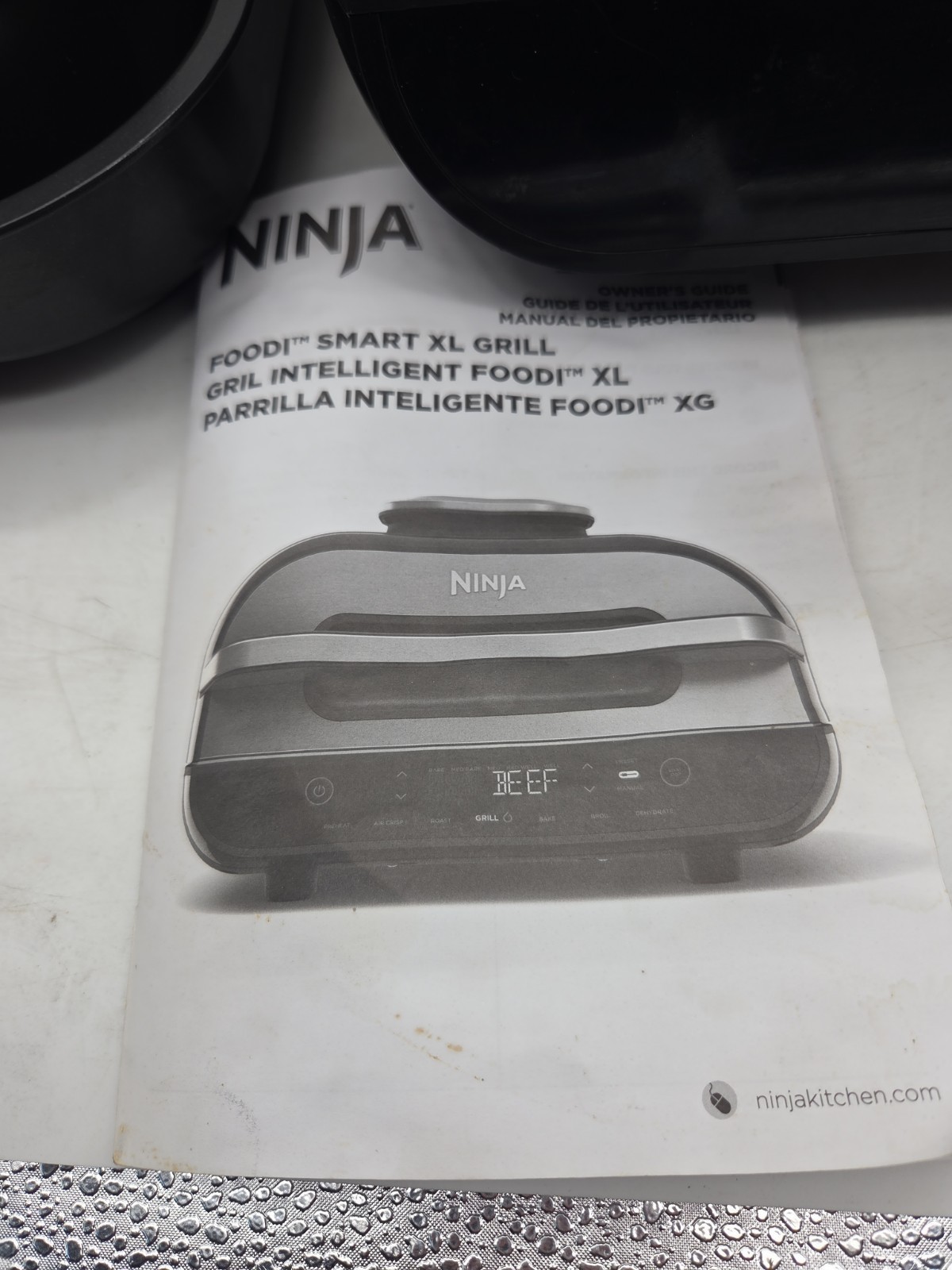 Ninja FG551 Foodi Smart XL 6in1 Indoor Grill with Air Fryer Roast Bake No Probe