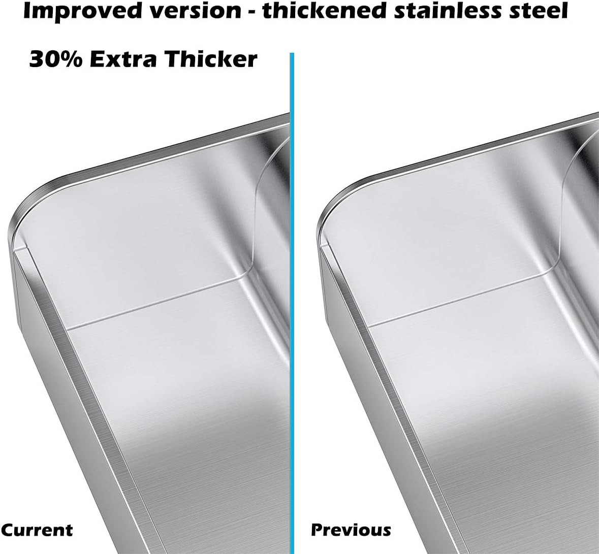 17″ x 13″ Stainless Steel Griddle for BBQ & Camping – Even Heat Cooking