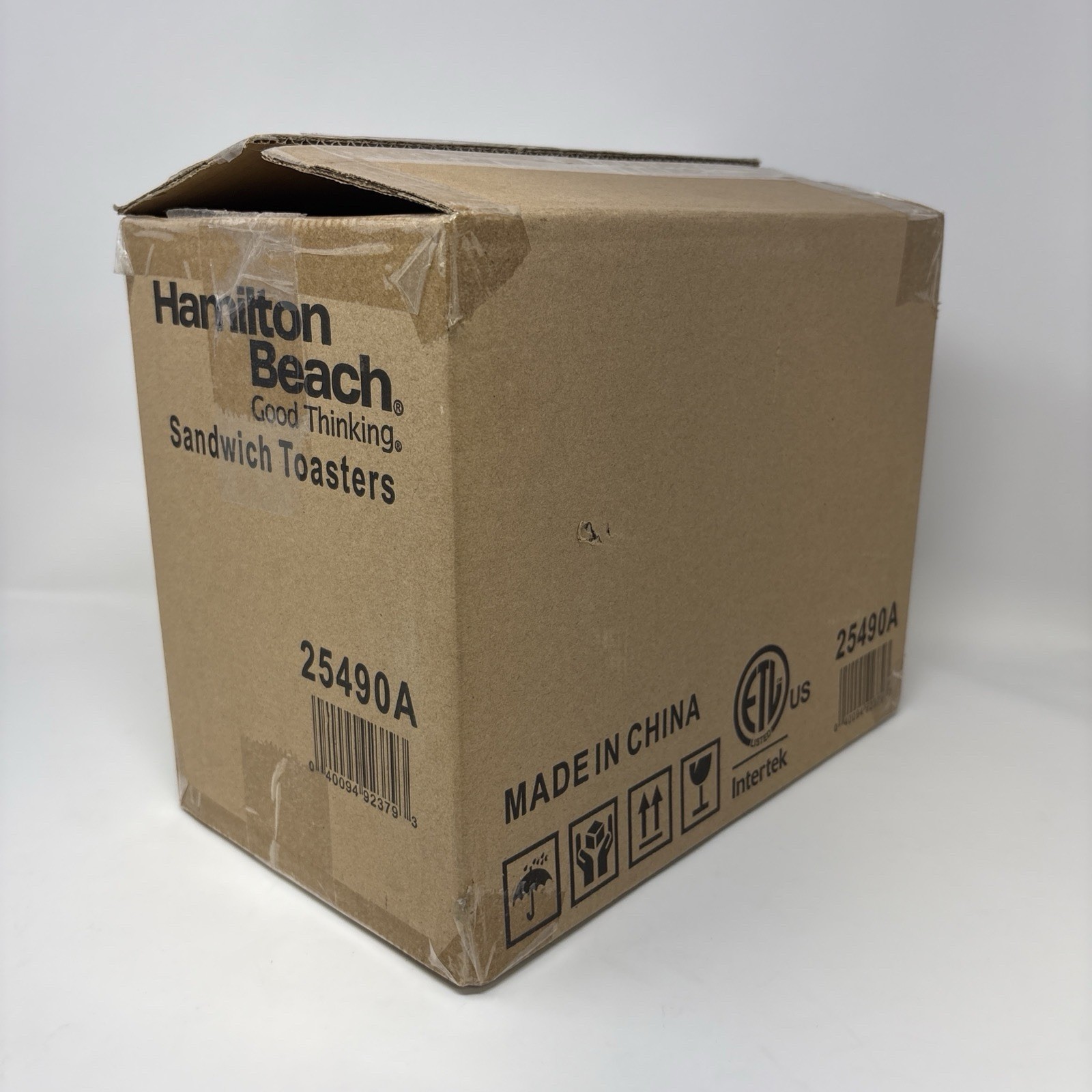 Hamilton Beach Dual Breakfast Sandwich Maker W/Timer 25490A Open Box, Never Used