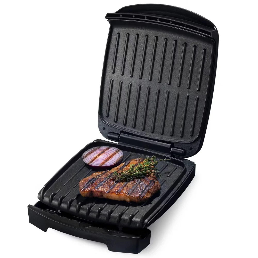 NEW – Gourmia 3-in-1 Cooking Plate Grill Contact Panini Maker Compact Black