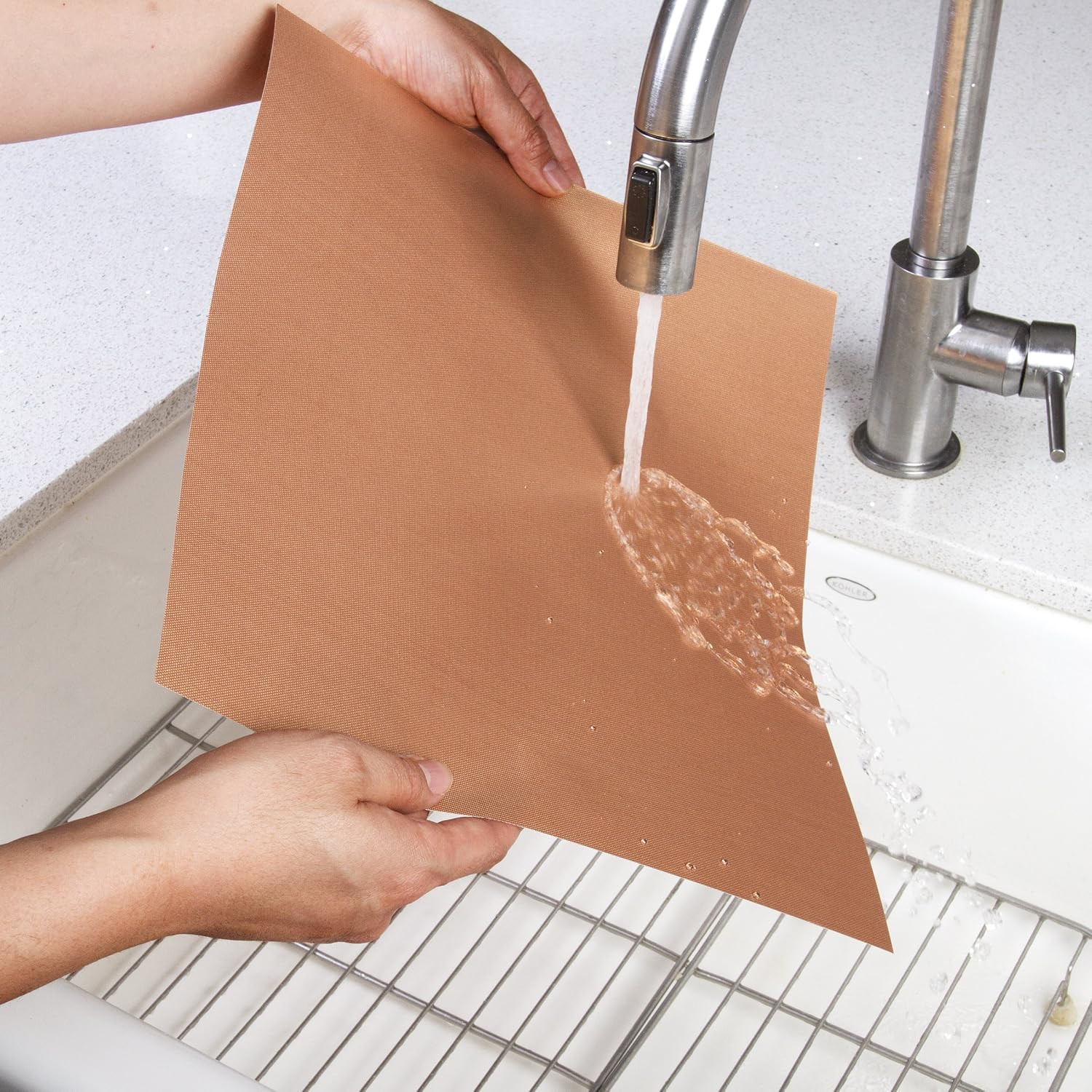 Kitchen Home Golden Grill Mat – Make America Grill Again – Set of 2 Nonstick, He