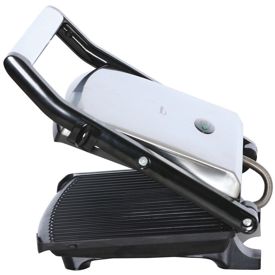 Brentwood TS651 Compact Non-Stick Panini Press 1400W Silver/Black
