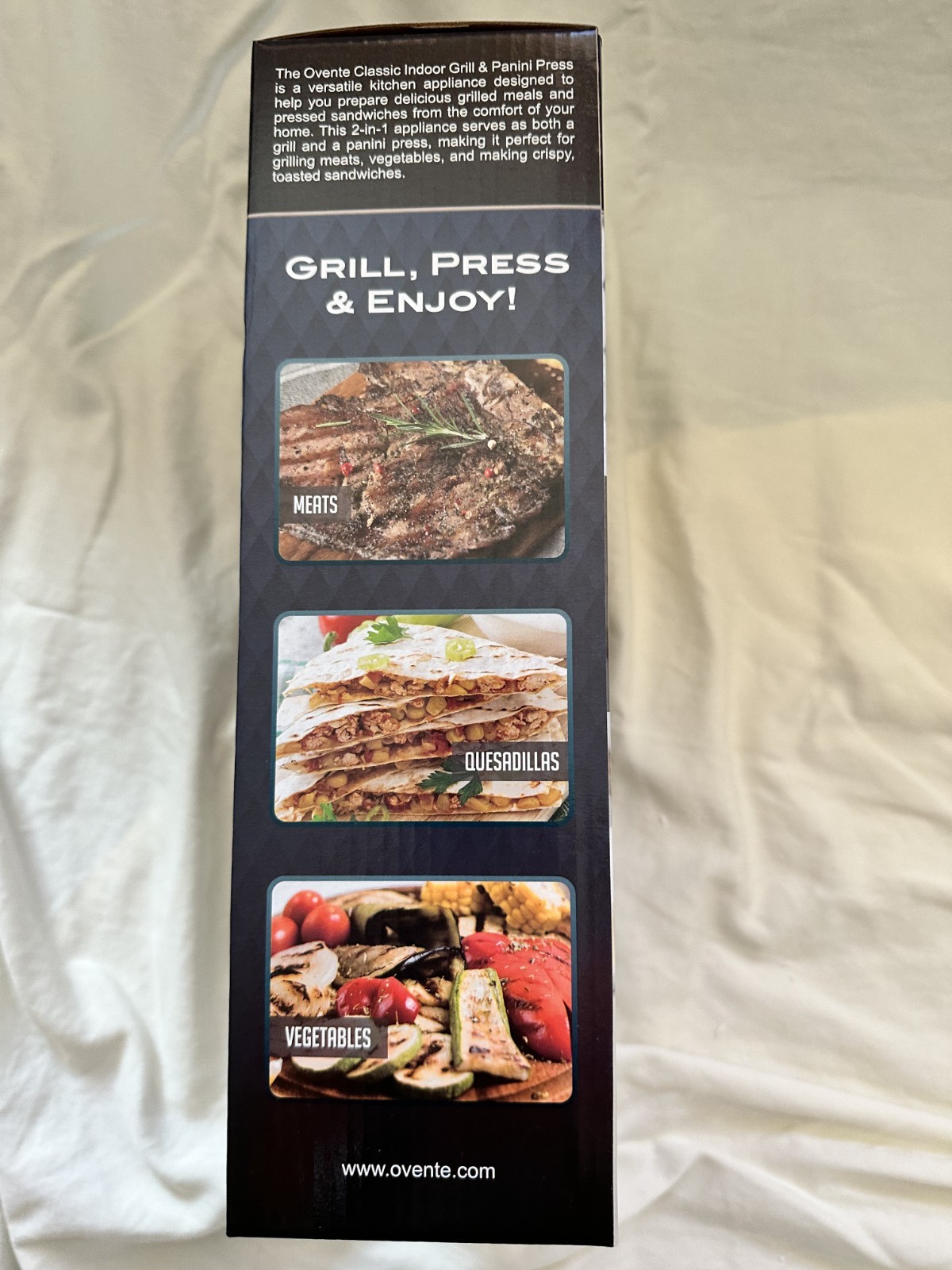 Ovente Classic 2-in-1 Indoor Grill and Panini Press