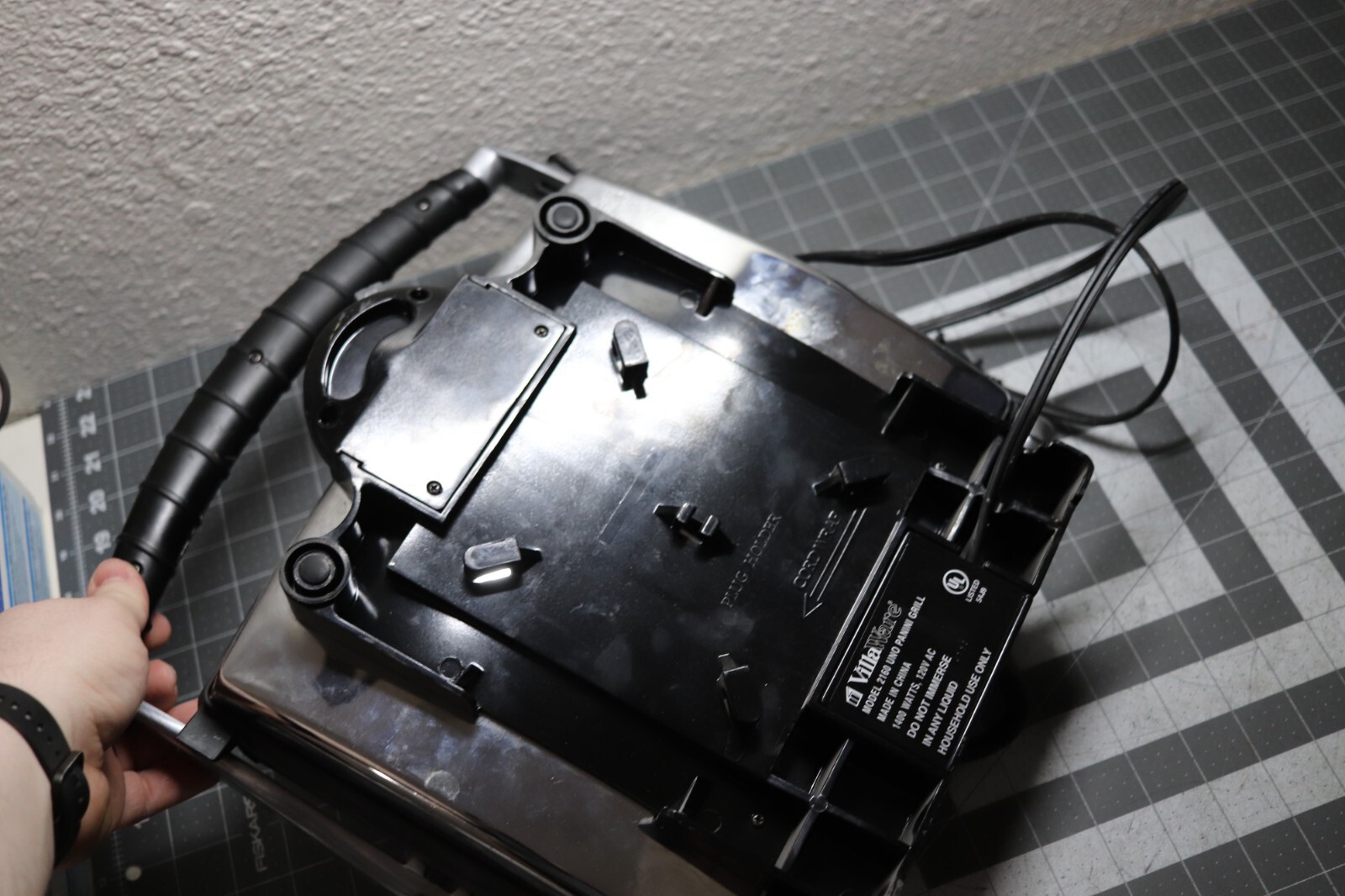 **Works!! Villaware Model 2160 Uno Panini Grill Press Sandwich Maker