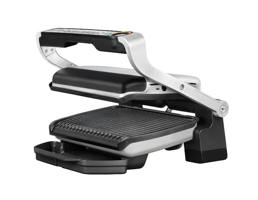 T-Fal OptiGrill Stainless Steel Electric Grill 4 Servings 6 Intelligent