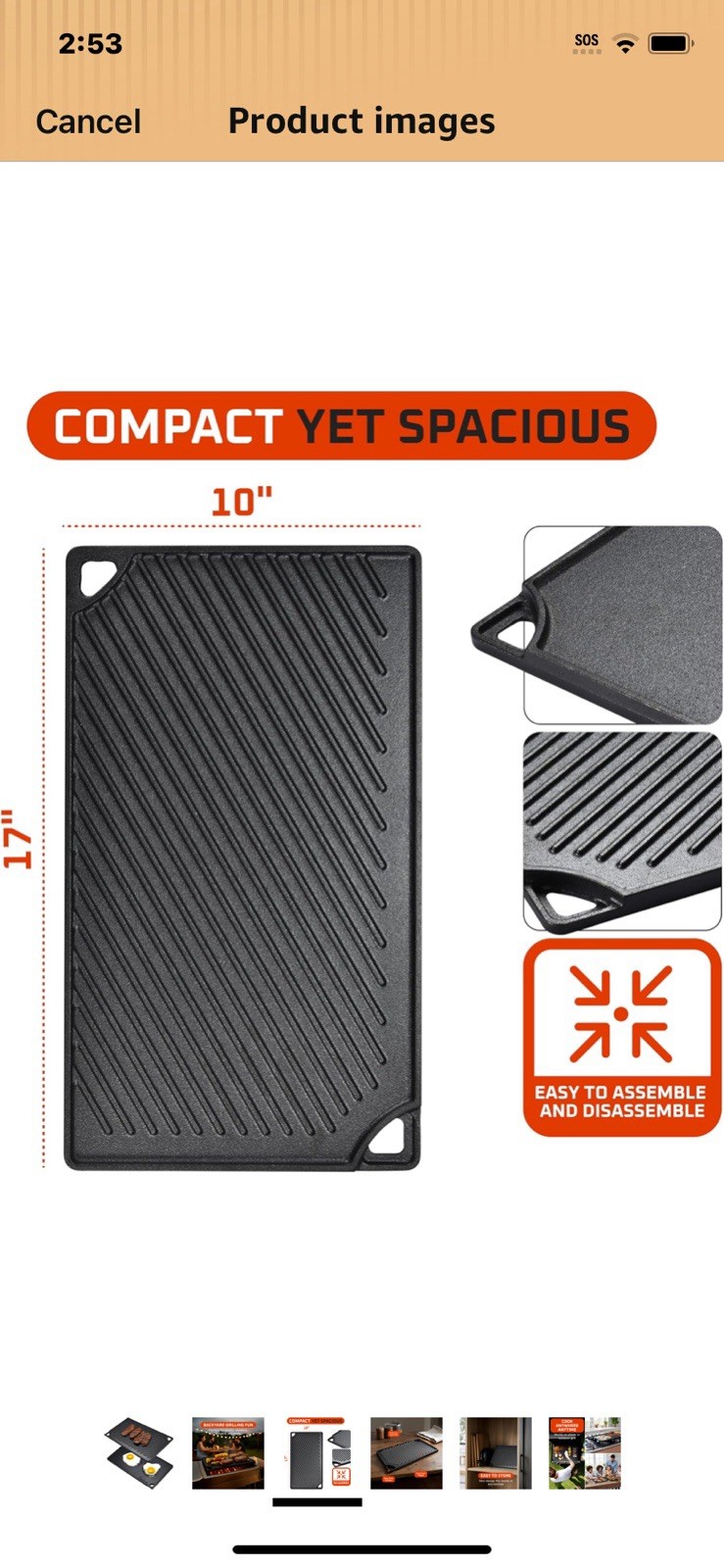 BrUNTMOr2 In One Reversible Grill Plate