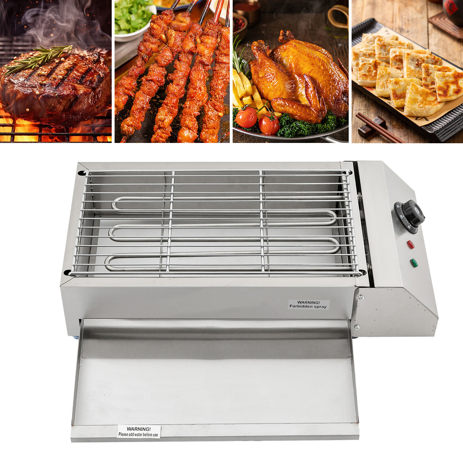 BBQ Grill Heat Control Electric Portable Barbecue Oven Grill Electric Griller