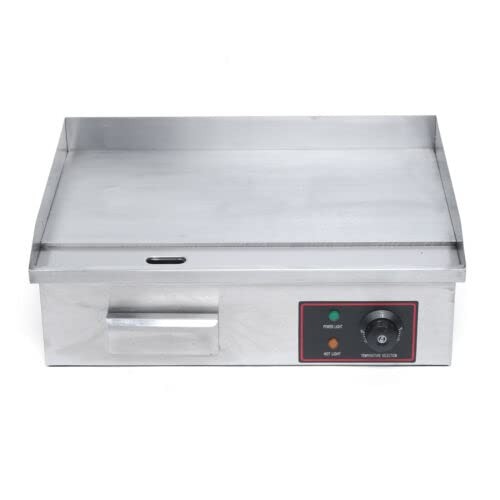 22″ 1.6KW Electric Commercial Countertop Griddle Flat Hot Plate Top Grill BBQ