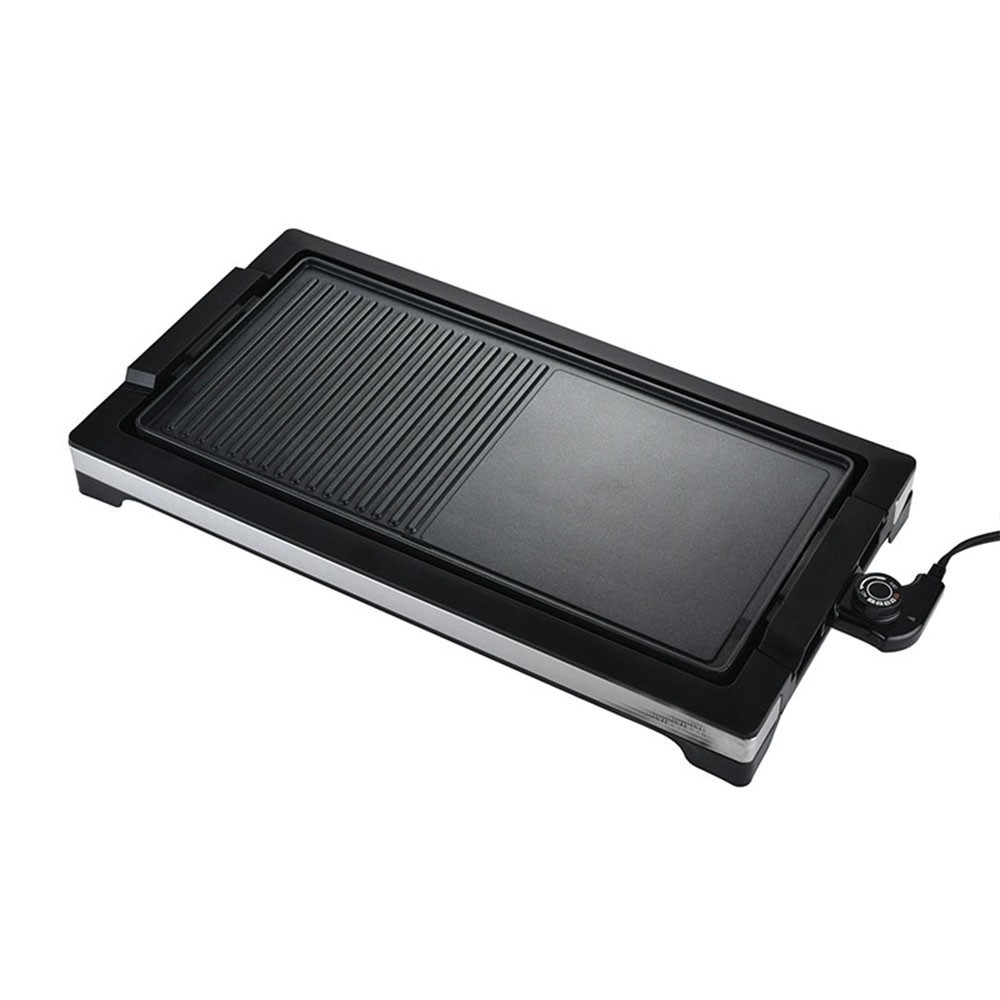1800W 2-in-1 Electric Smokeless Grill Indoor BBQ Griddle Non-Stick Cooking Plate