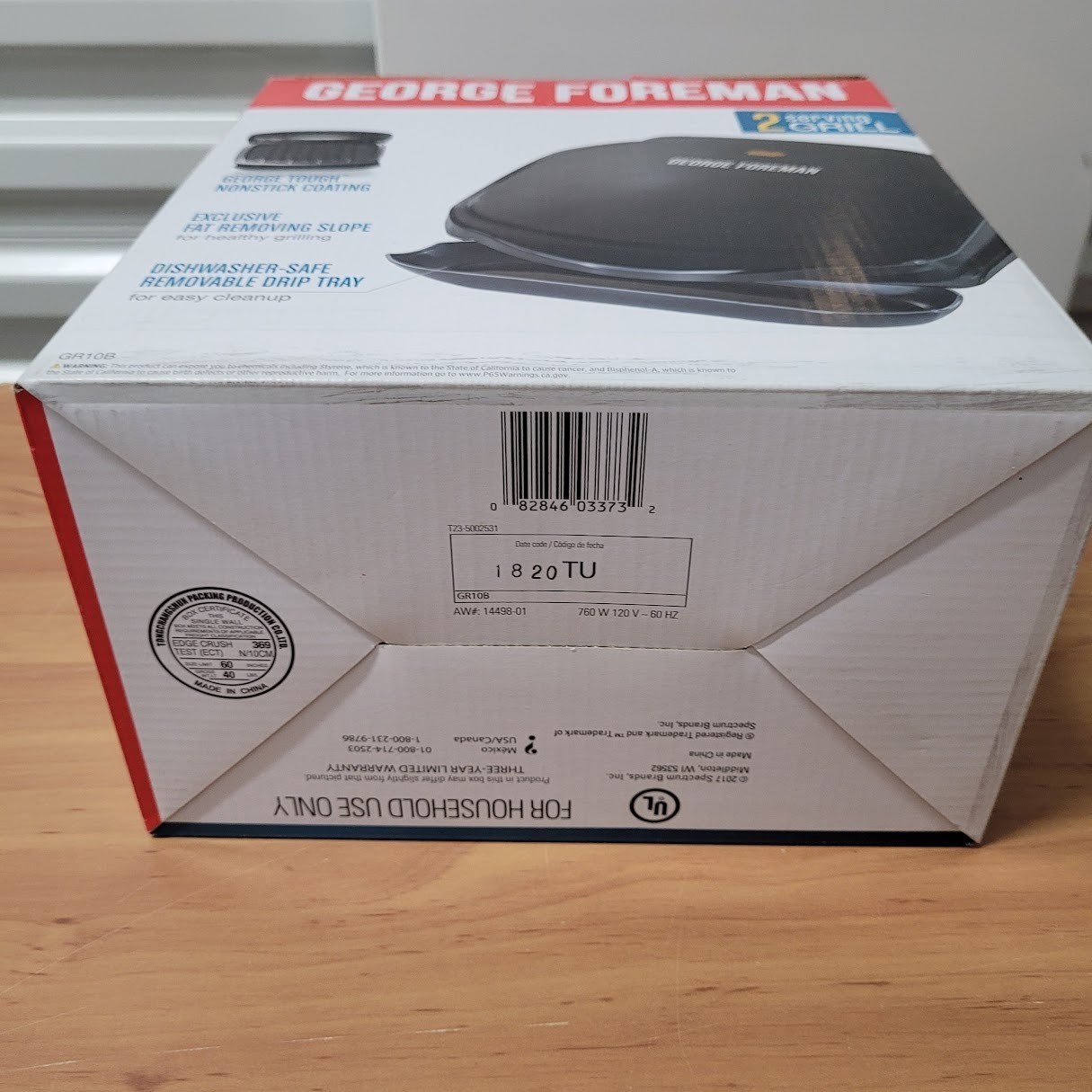 George Foreman GR10B 2-Serving Classic Plate Electric Grill Black Grills Small