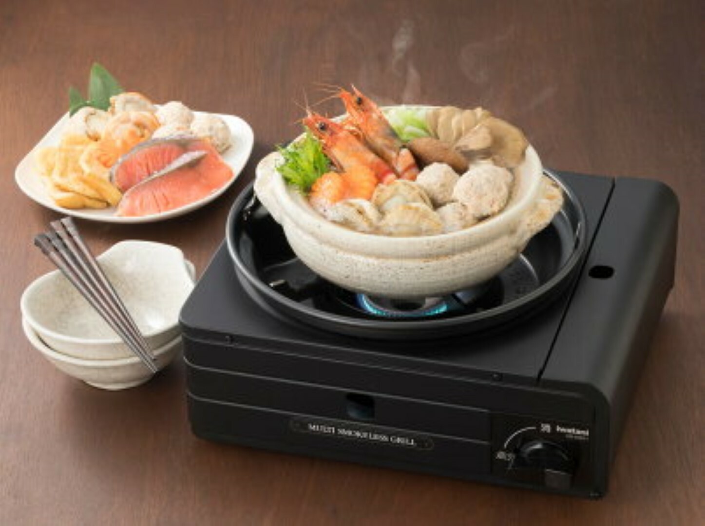 Iwatani Multi Smokeless Grill Grilled Meat Cassette Gas Black CB-MSG-1 Japan