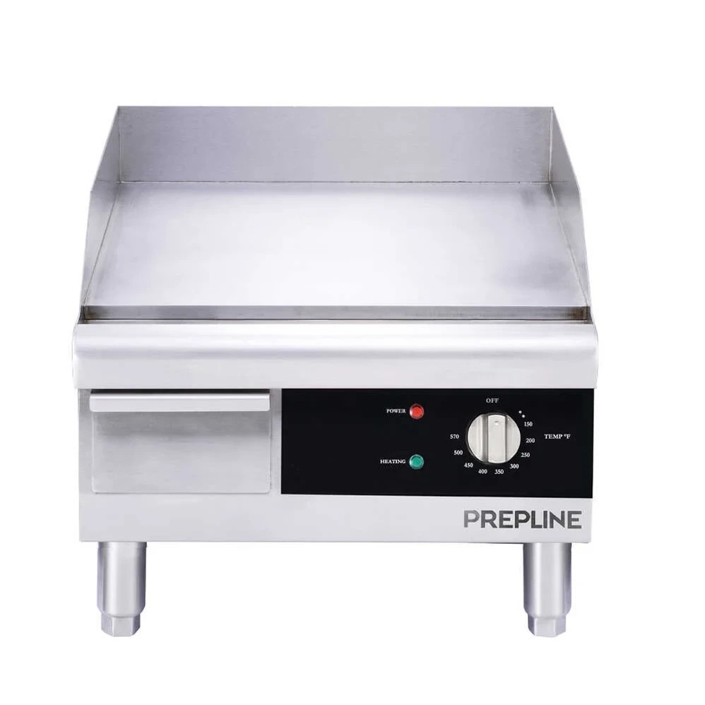 16″ Electric griddle, Cooking surface: 16″x16″, 1.75Kw