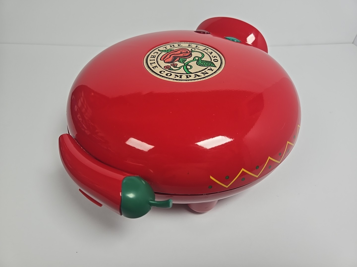 Vtg. El Paso Chili Co Quesadilla Maker S676 #10023 Non-Stick Red Chili Pepper Ha