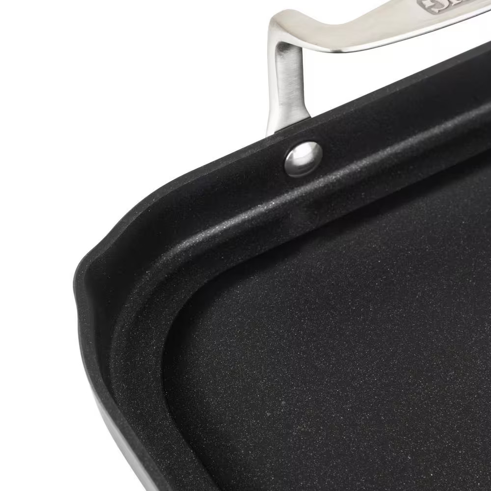 Hard Anodized Aluminum Nonstick 18 In. Double Burner Griddle