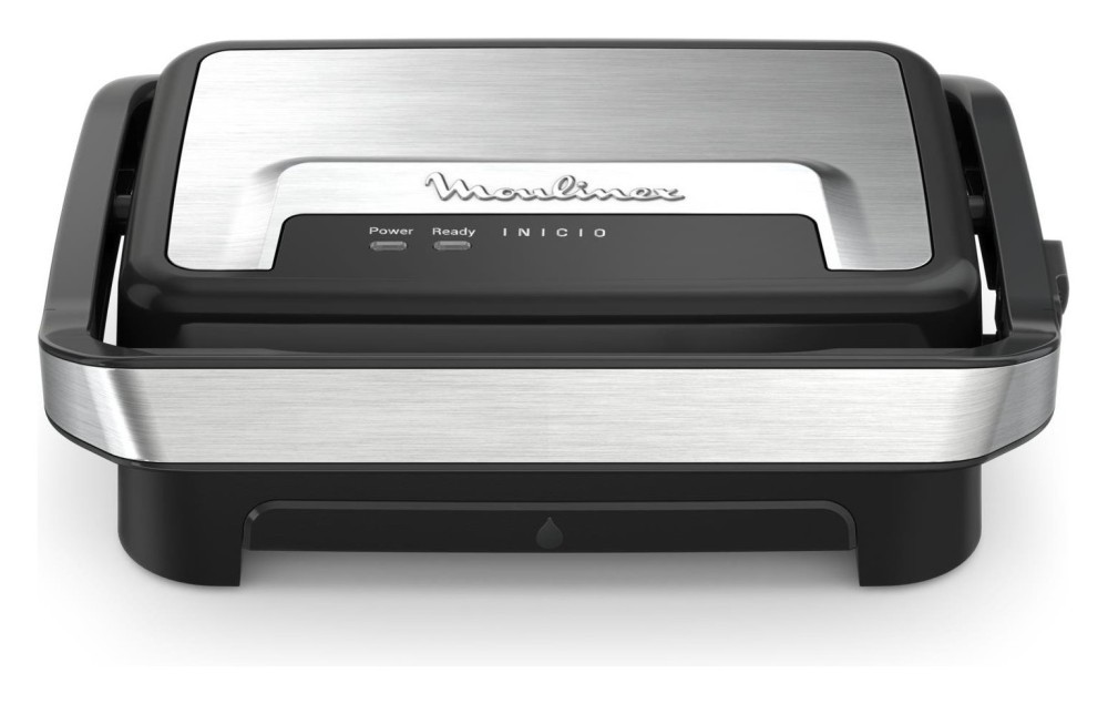 Moulinex GI270D10 INICIO Electric Grill Compact Silver And Black