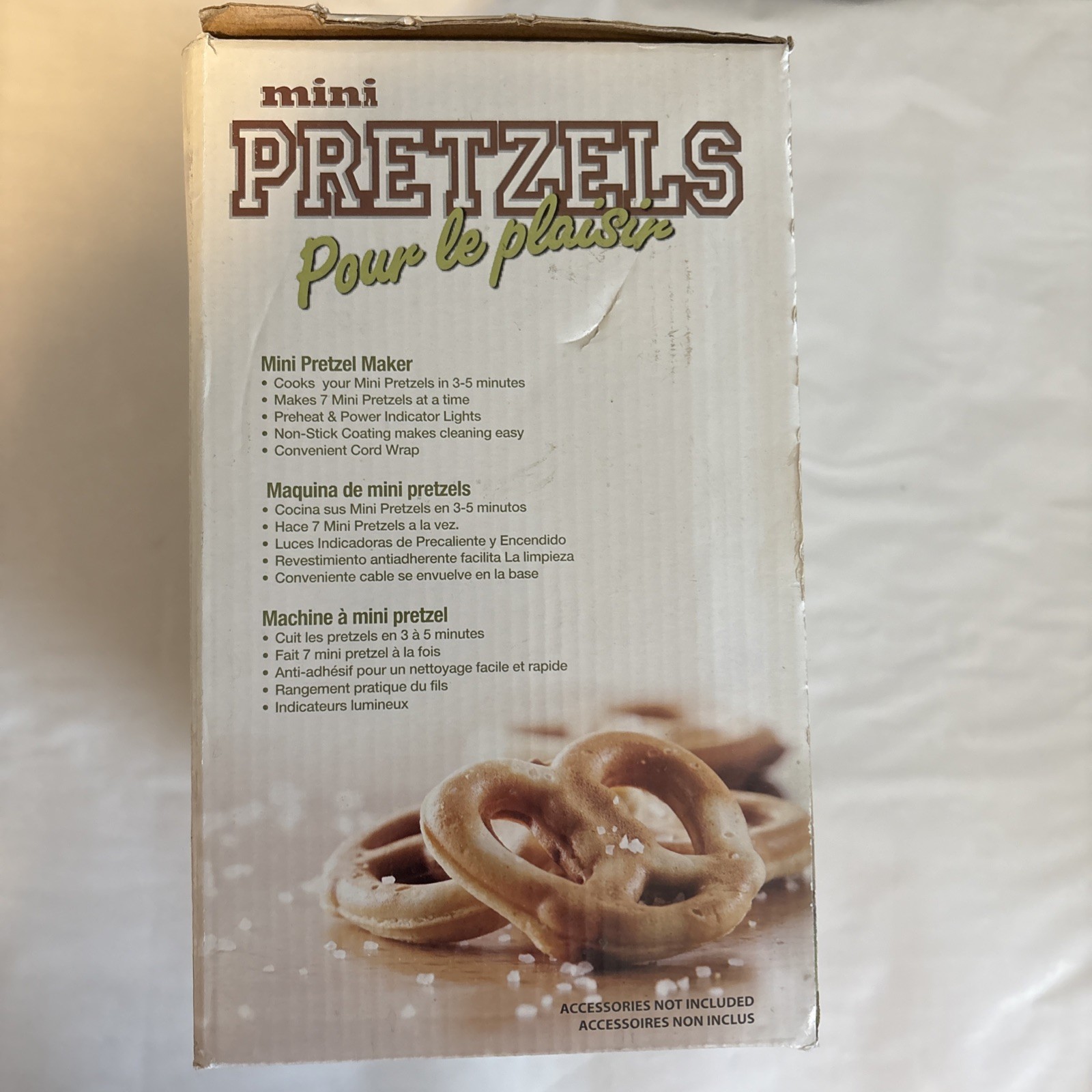 Brentwood Mini Pretzel Maker Non-Stick Easy to Clean