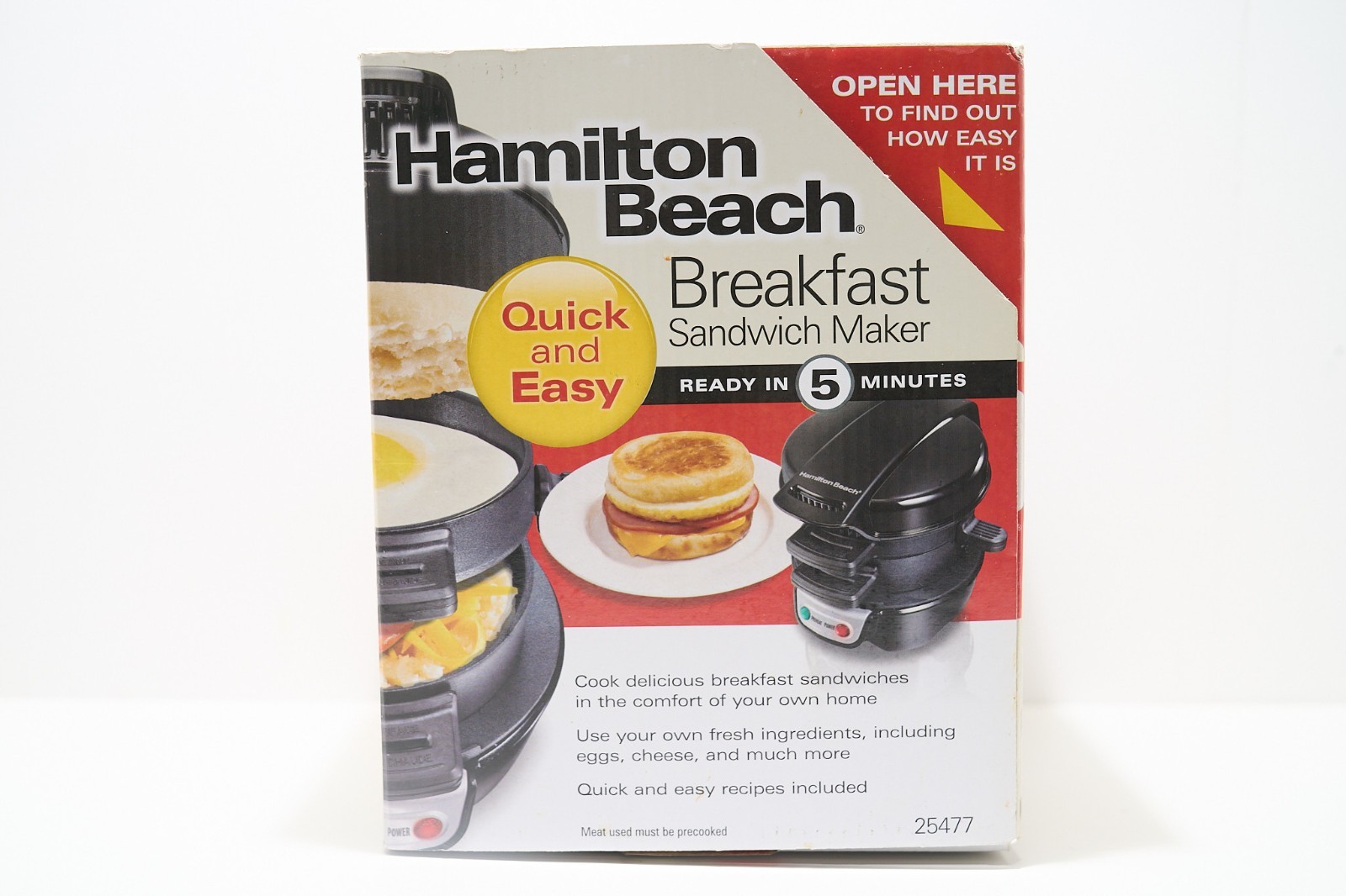 Hamilton Beach Breakfast Sandwich Maker – Black – 25477G