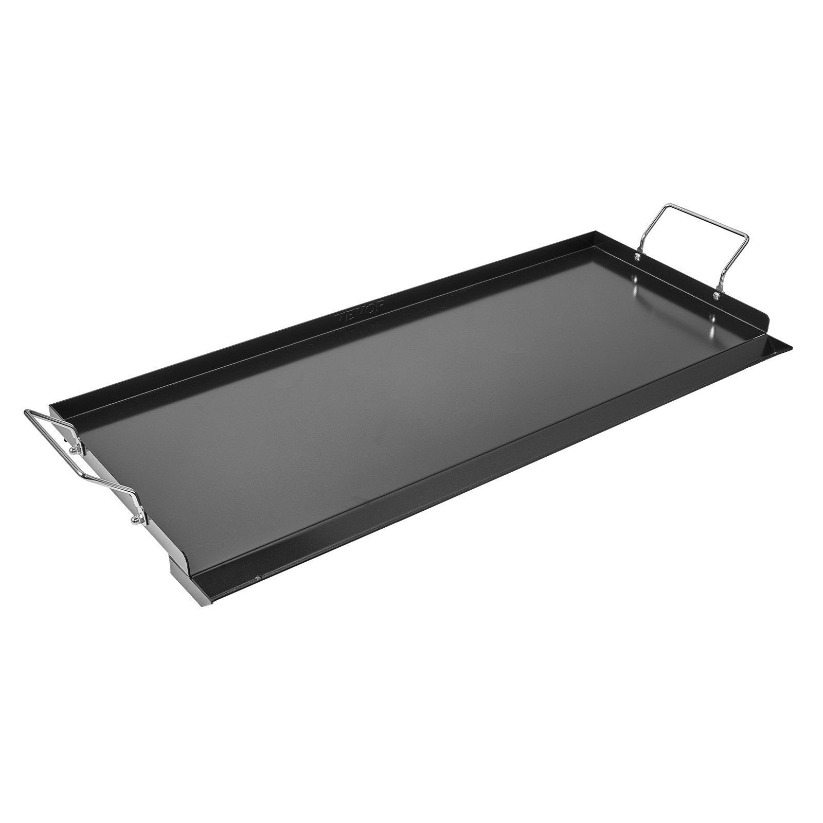 32×14 in Flat Top Griddle Carbon Steel Universal BBQ Grill Pan Cookware