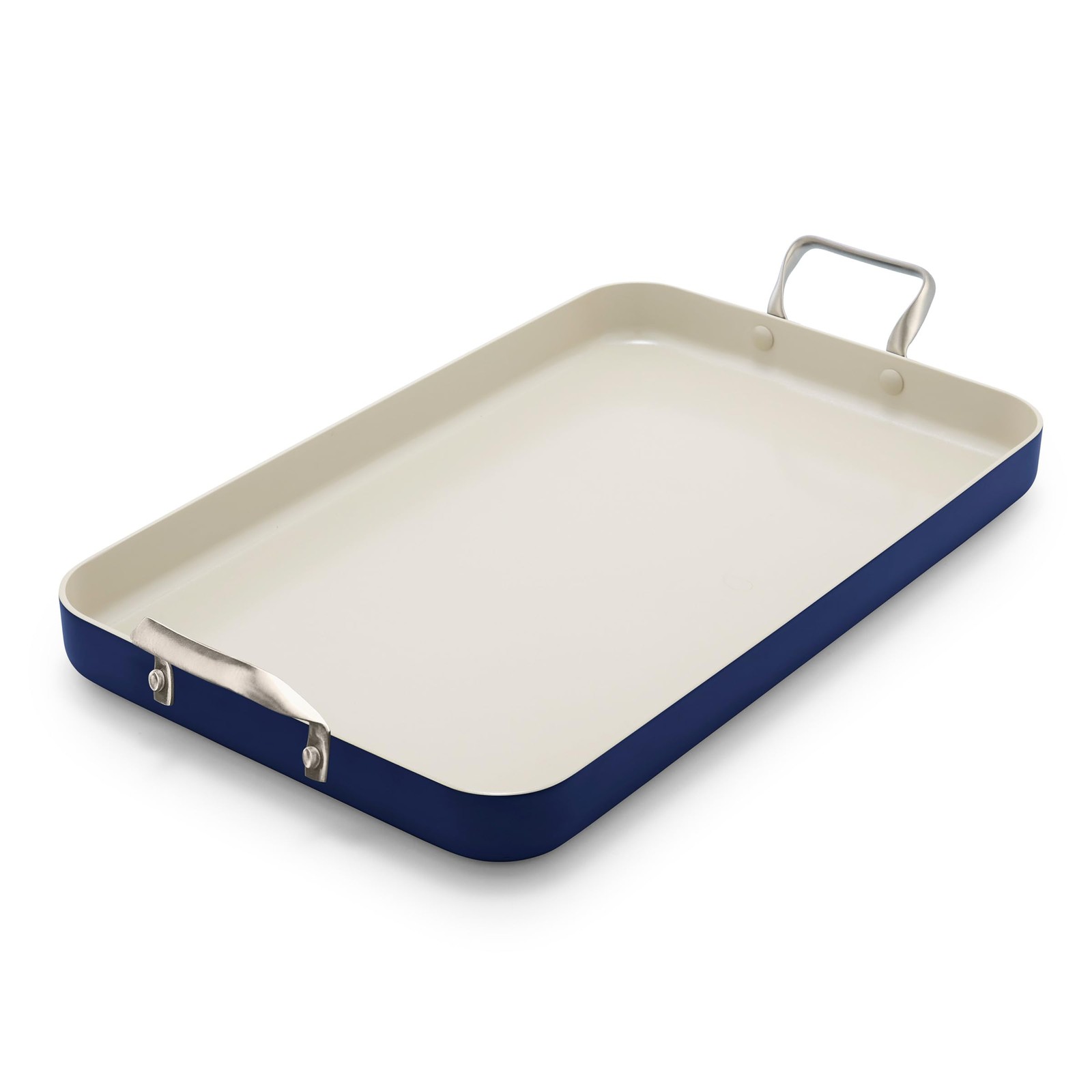 18″ x 11″ Double Burner Griddle Pan, Hard Anodized Healthy Ceramic Nonstick P…