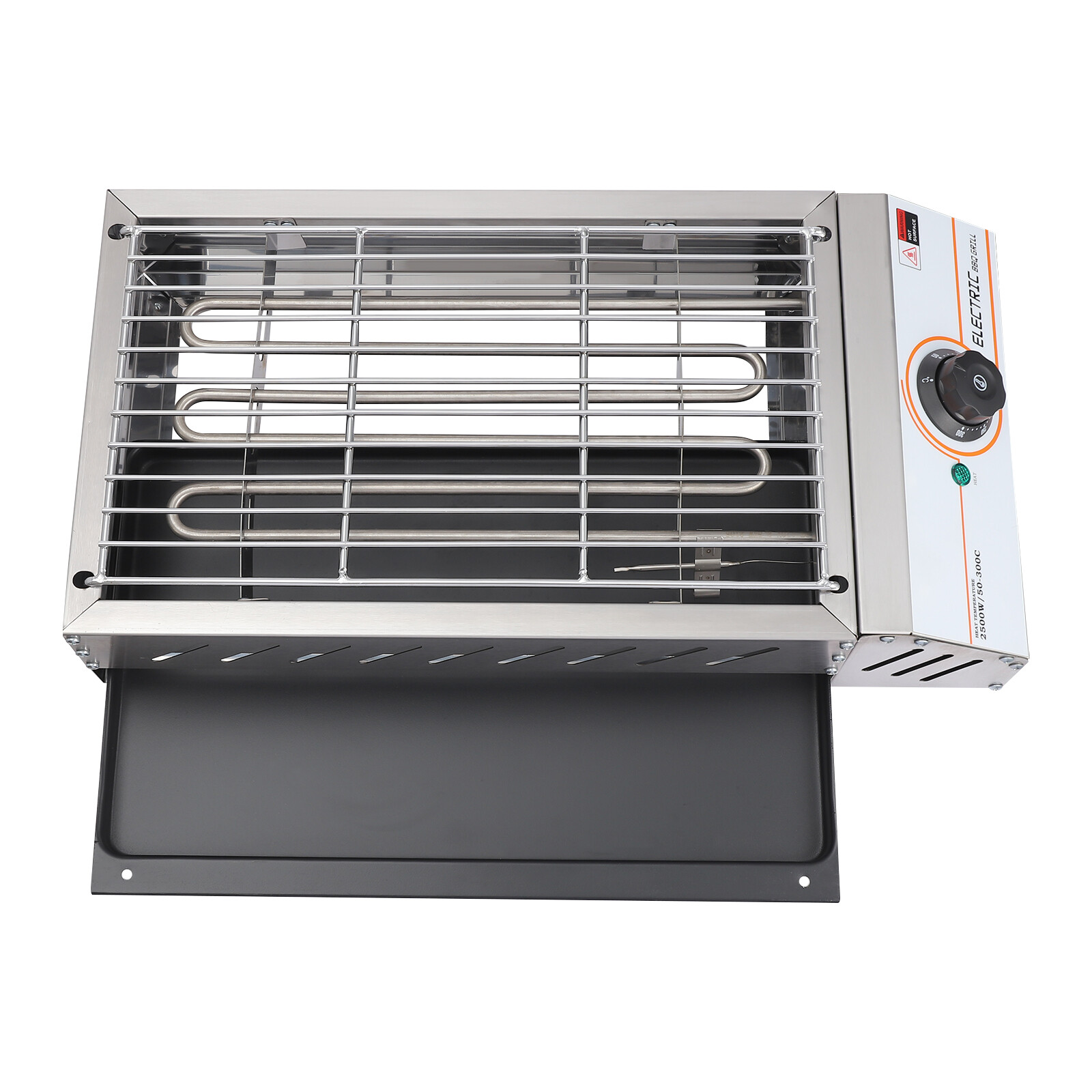1800W Electric BBQ Grill Smokeless Stainless Steel Barbecue Hot Plate Griddle