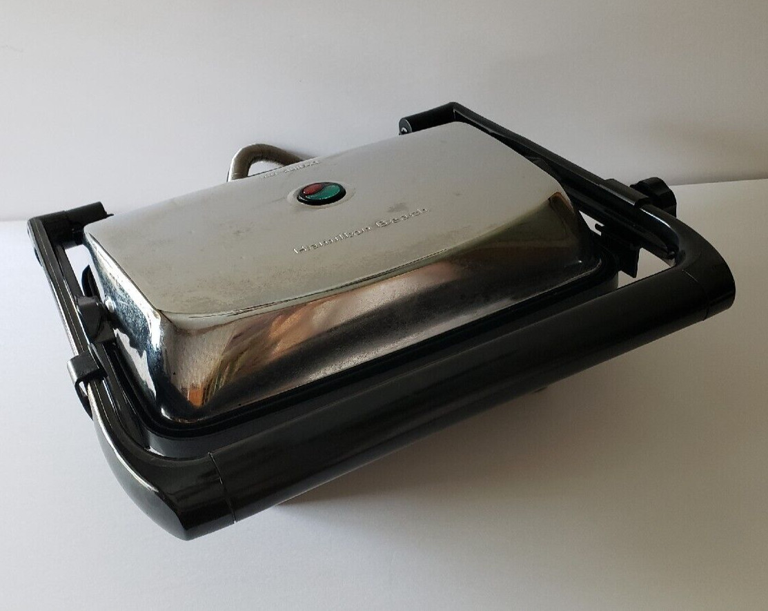 Hamilton Beach Panini Press Gourmet Sandwich Maker Model 25460Z Tested Works