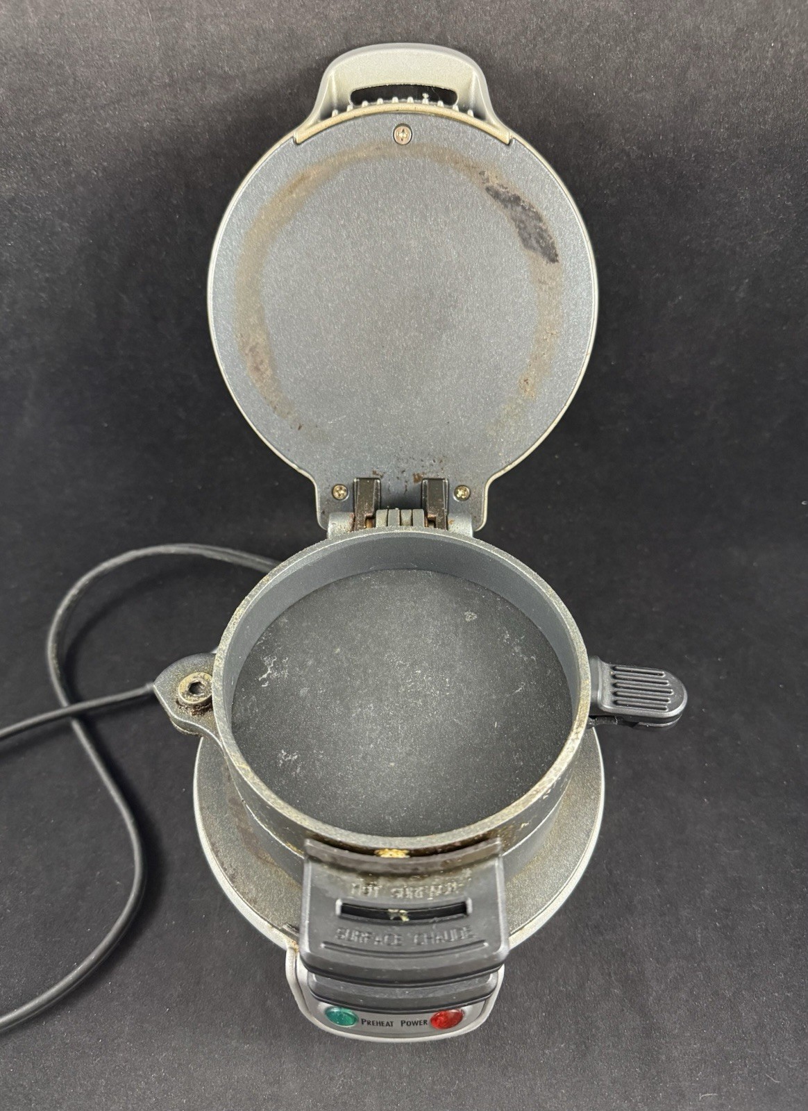 Hamilton Beach Breakfast Sandwich Maker w/ Egg Cooker Ring Silver 25475W