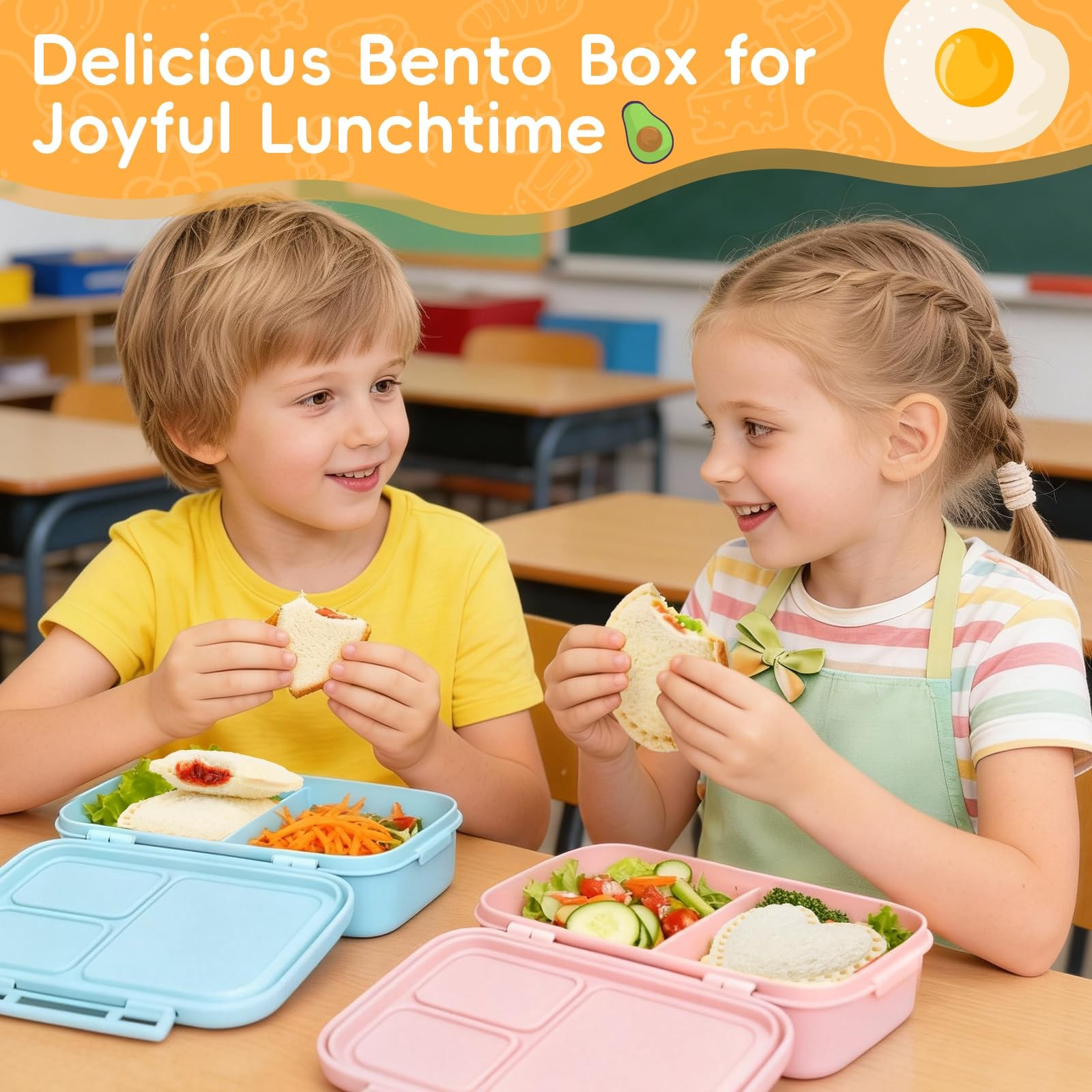 Sandwich Cutters for Kids Lunch, Breakfast Crustless Sandwich Maker