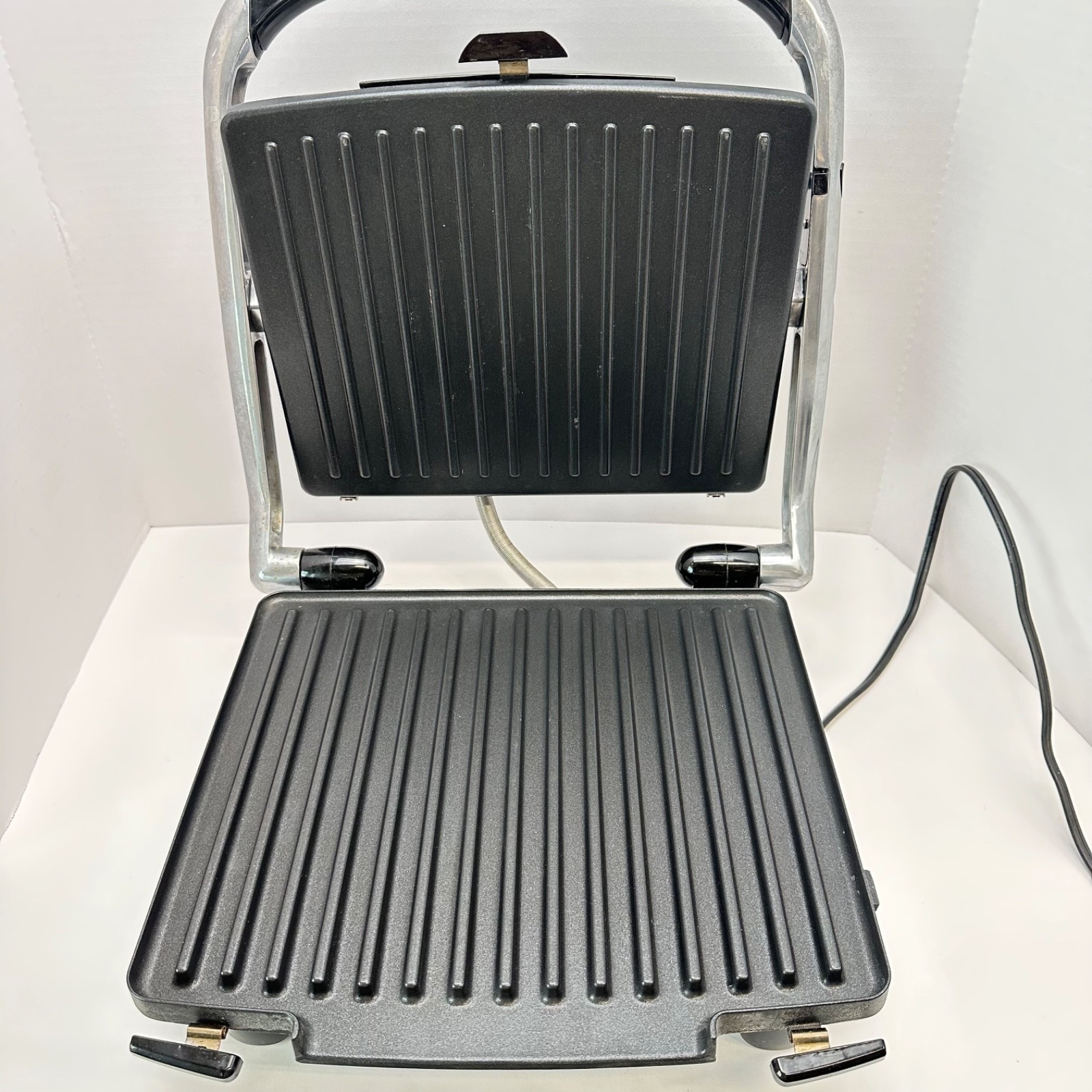 Wolfgang Puck Bistro Collection Panini Maker BCGL0025 Stainless Sandwich Press.