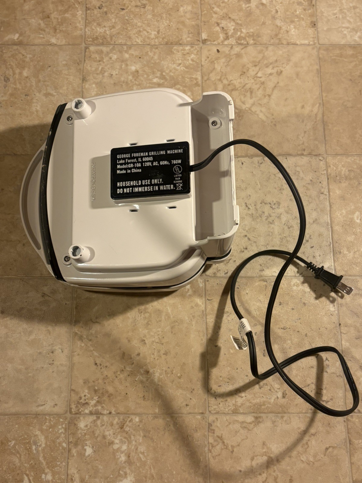 George Foreman Lean Mean Fat Reducing GR10AWHT Electric Grill White Non-Stick