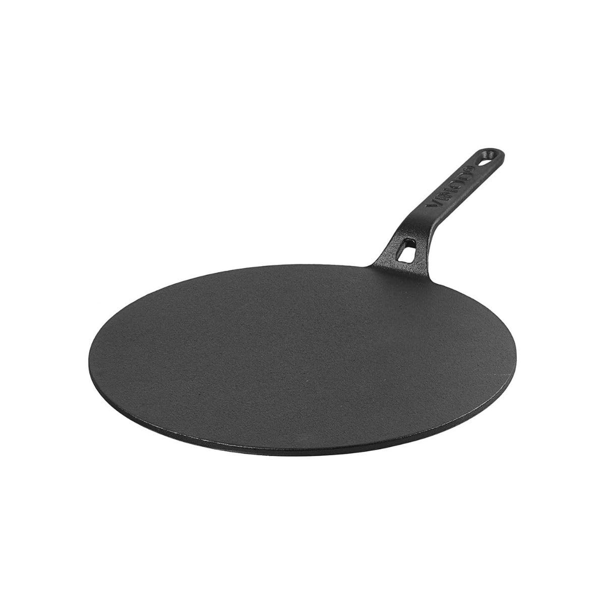 Vinod Legacy Cast Iron Flat Tawa Pre-Seasoned Gas Heavy Duty Naturally Nonstick